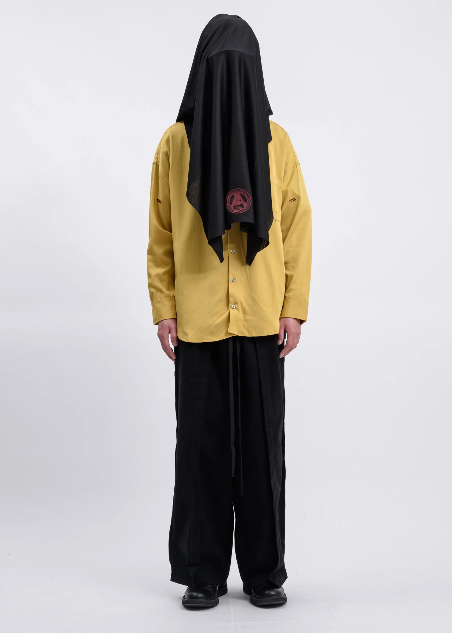 Mustard 019 Oversized Shirt - Image 7