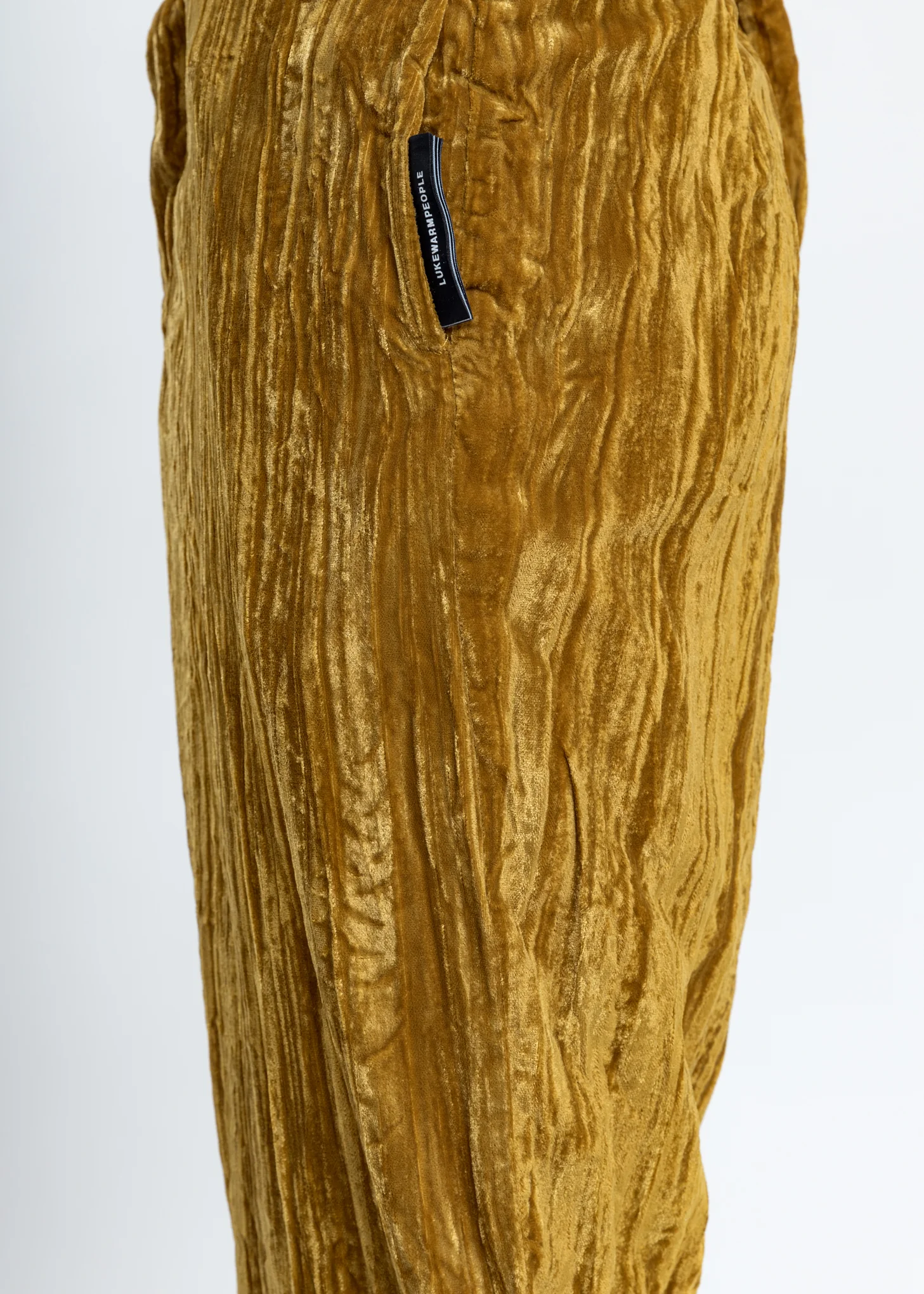 Mustard Velvet Pajama Pants - Image 3