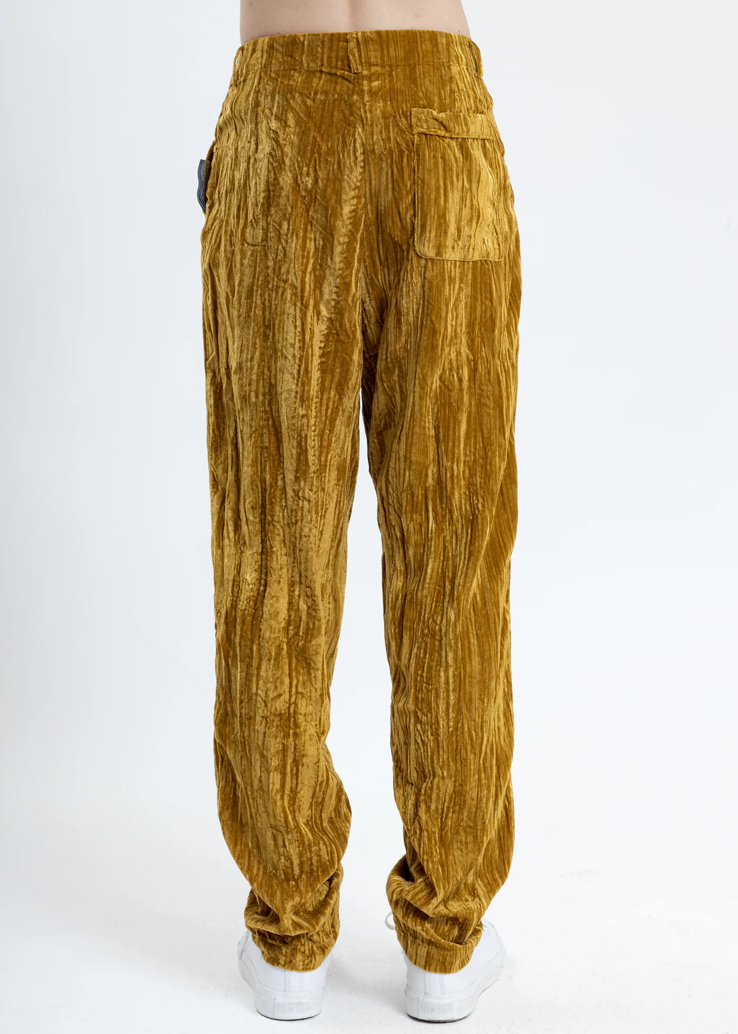 Mustard Velvet Pajama Pants - Image 5