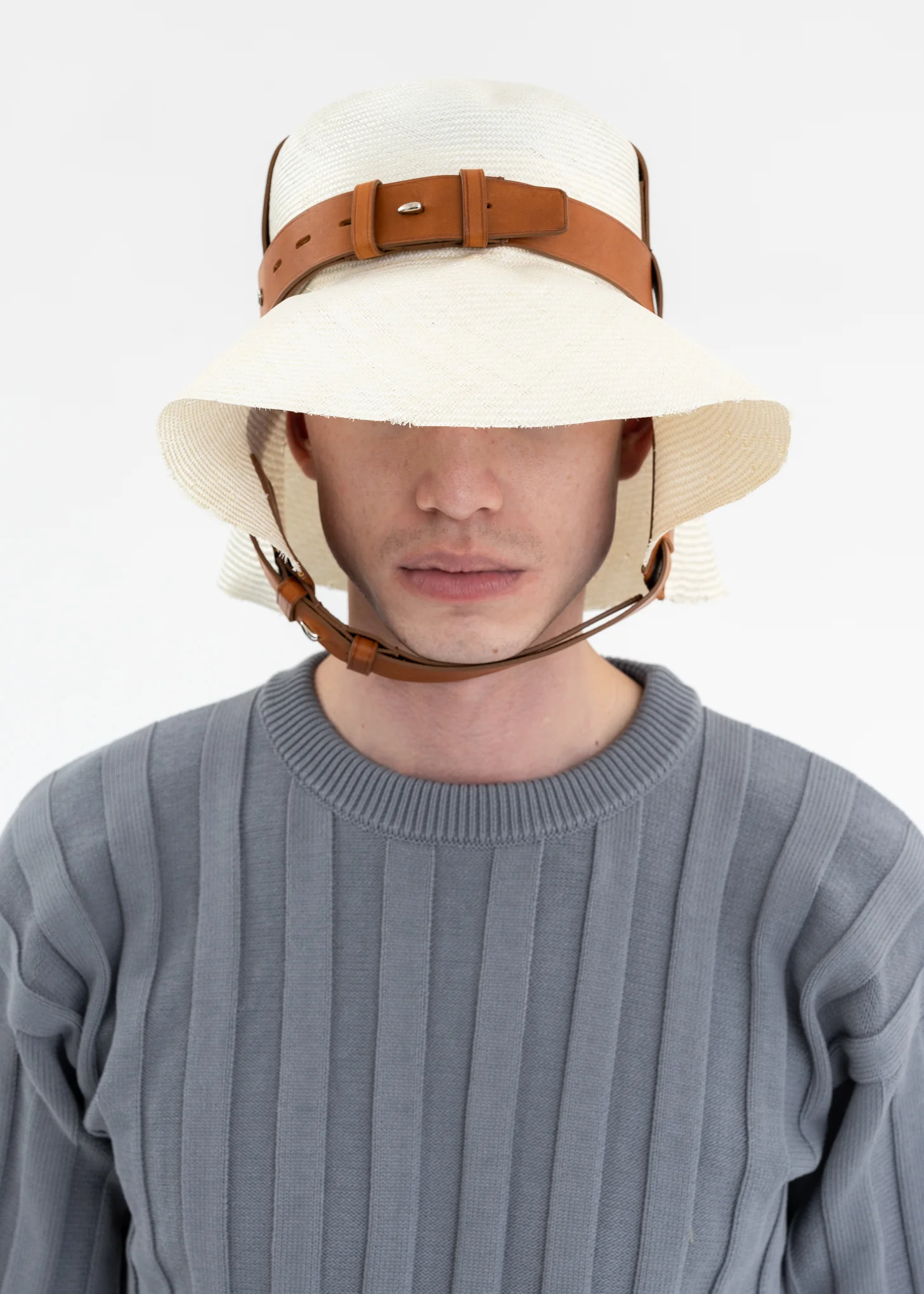 NATURAL BELTED HAT - Image 3