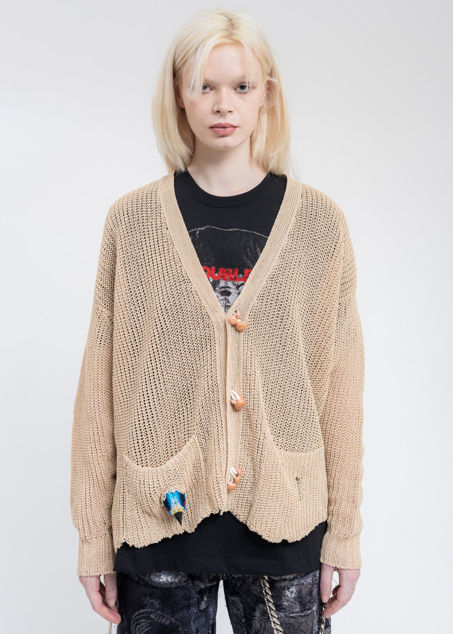 Nature WOOD YARN Cardigan