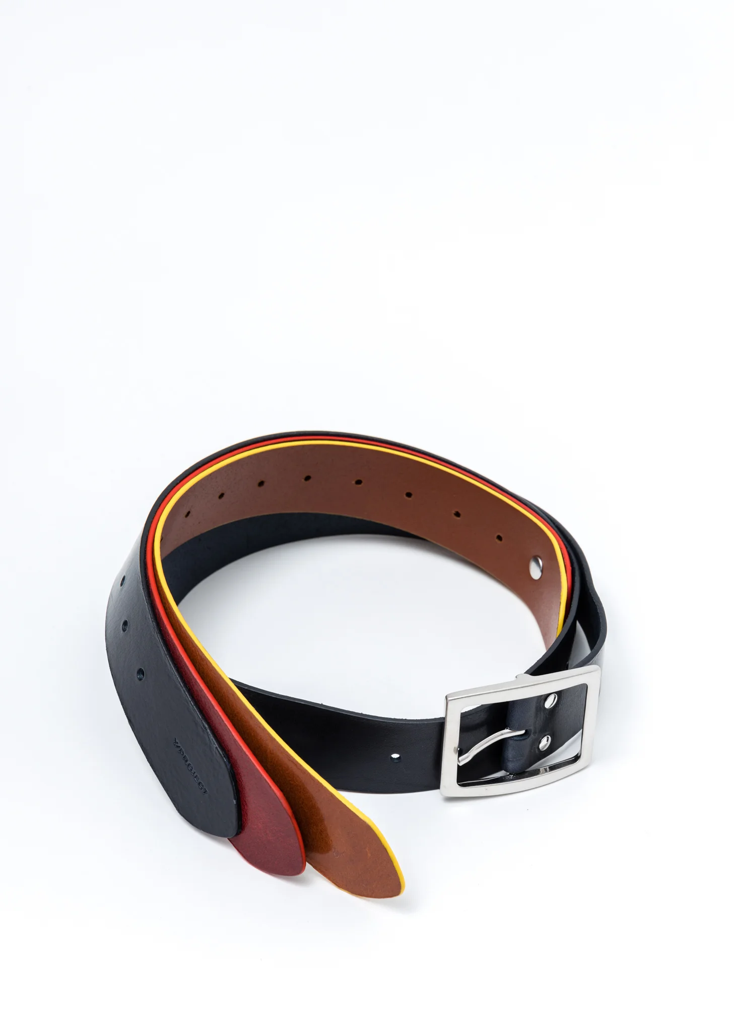 Navy And Bordeaux Card Belt