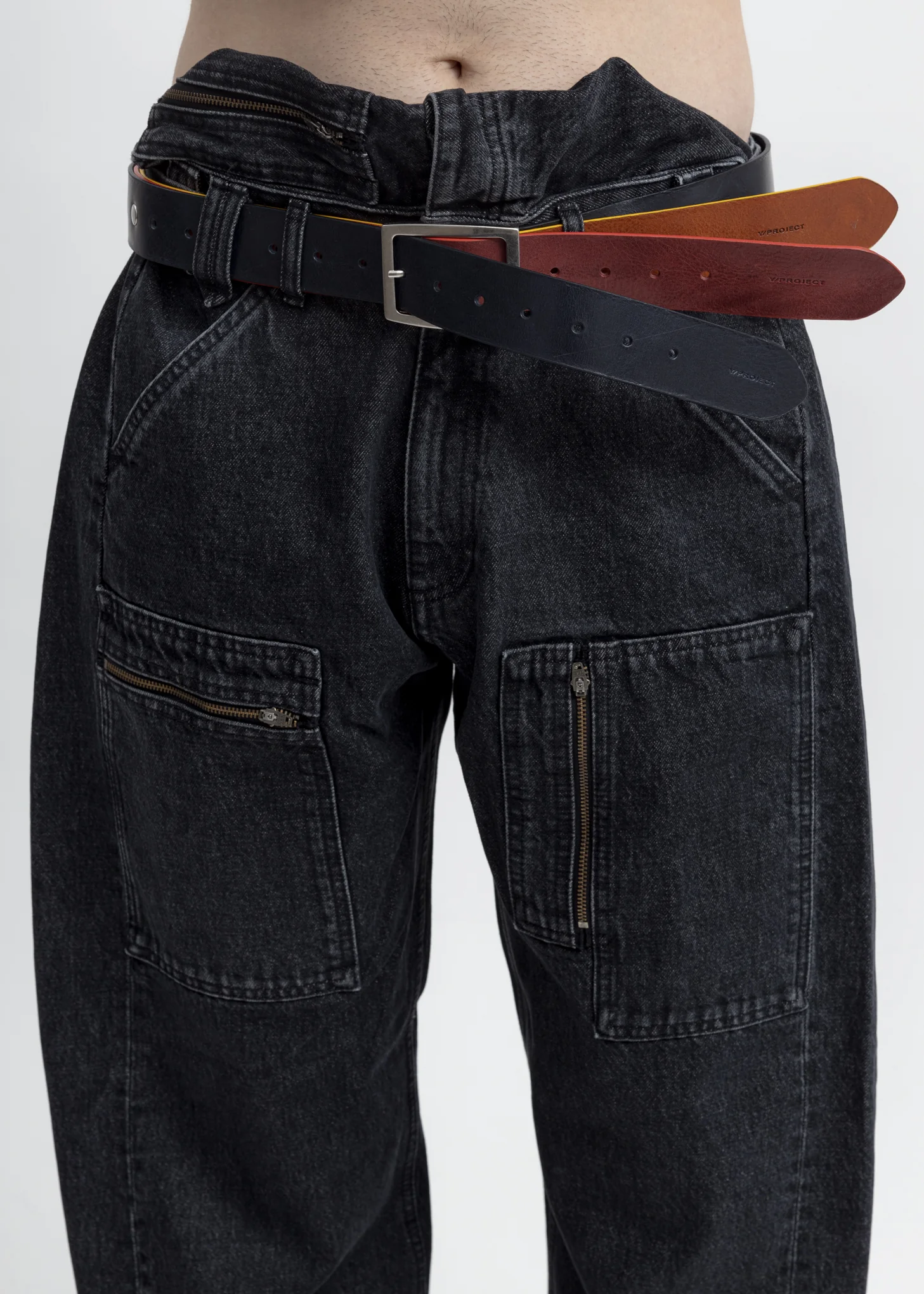 Navy And Bordeaux Card Belt - Image 2