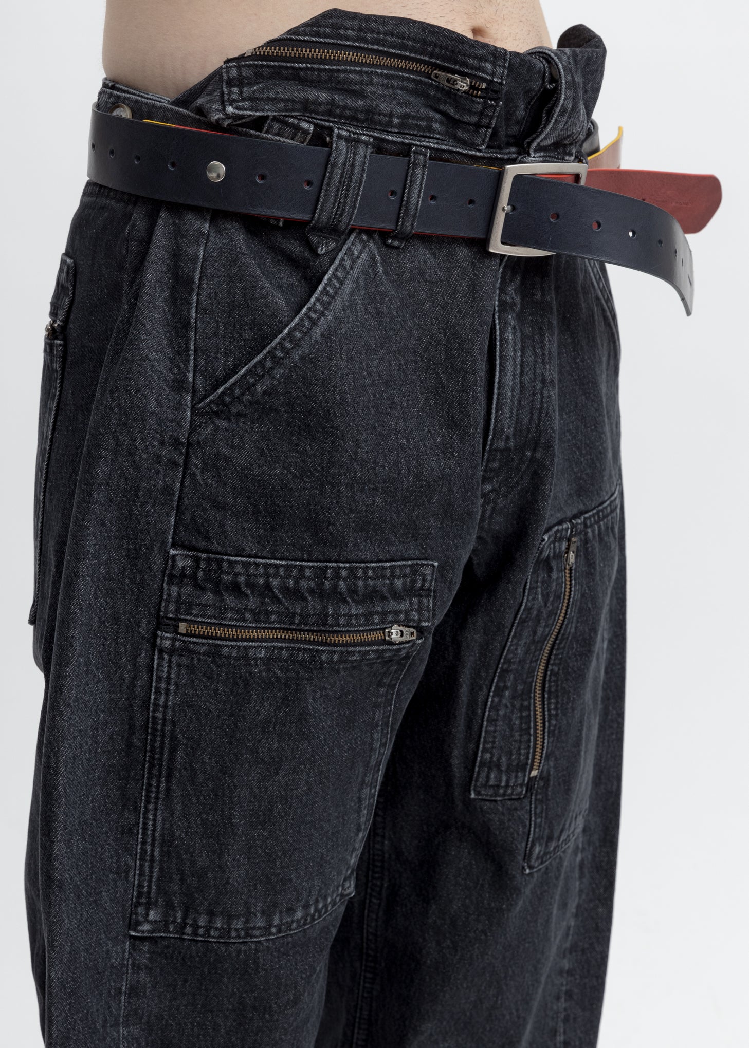 Navy And Bordeaux Card Belt - Image 3