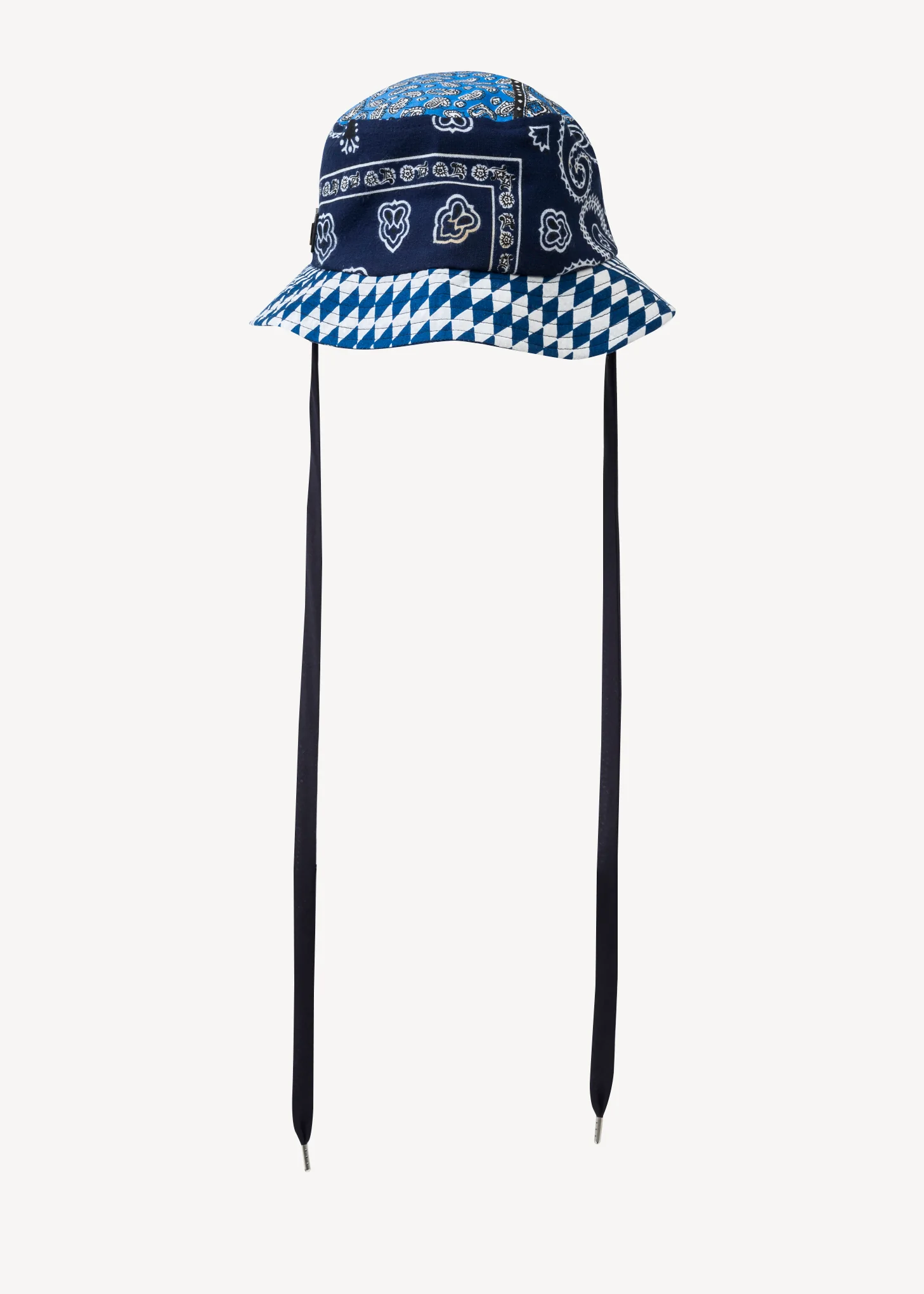 Navy BANDANA BUCKET HAT - Image 4