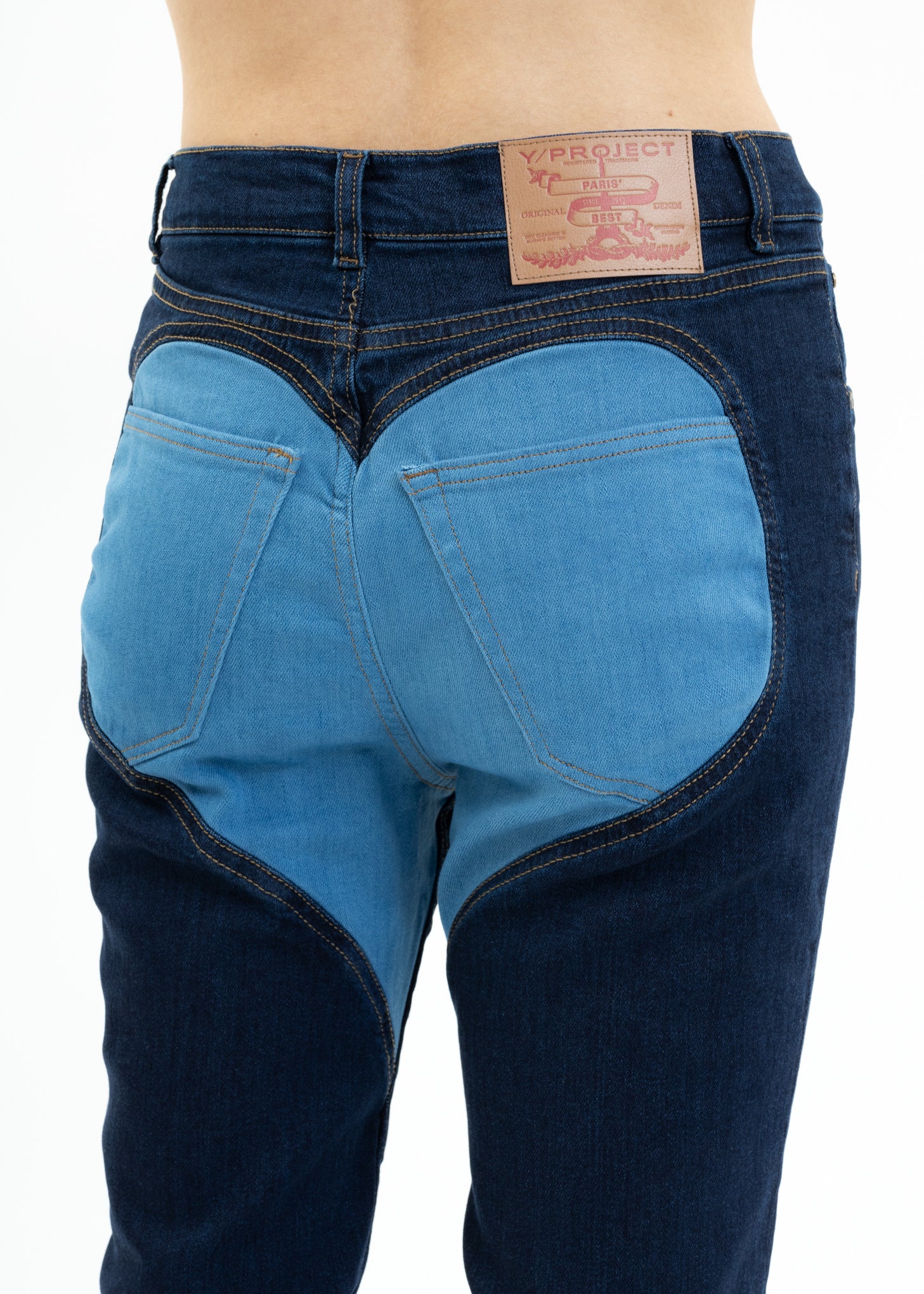 Navy BICOLOR HEART LEGGINGS Jeans - Image 4
