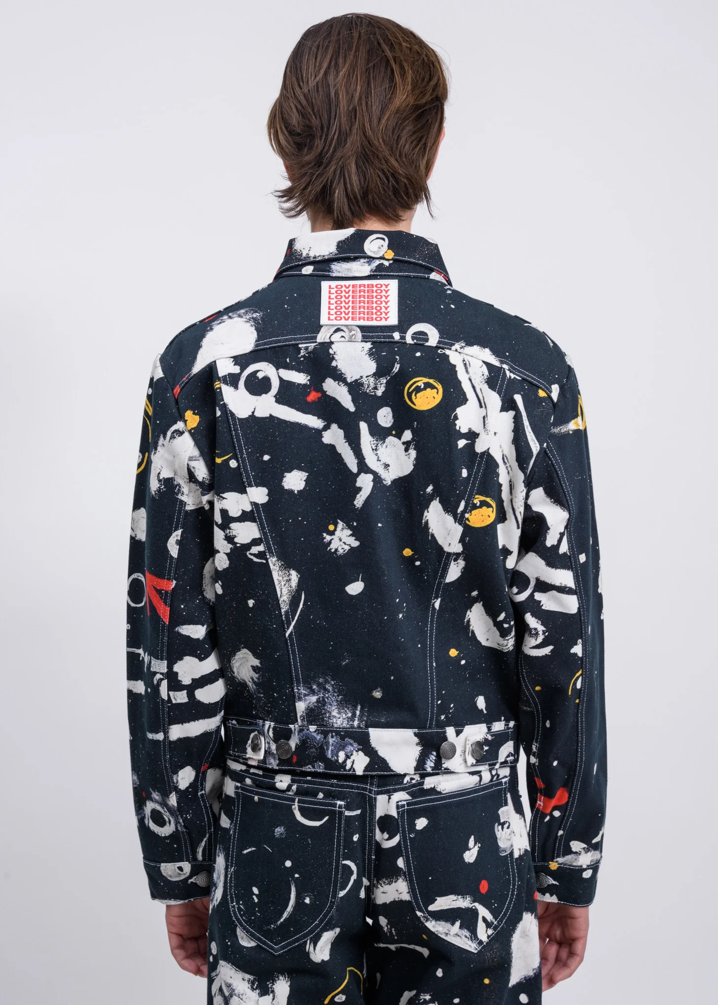 Navy Blue Asteroids Denim Jacket - Image 2