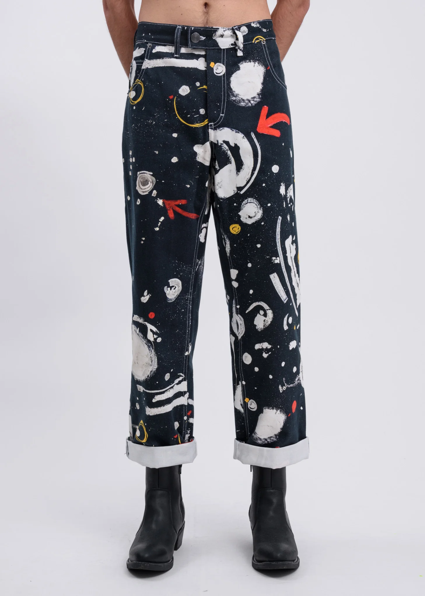 Navy Blue Asteroids Jeans - Image 3