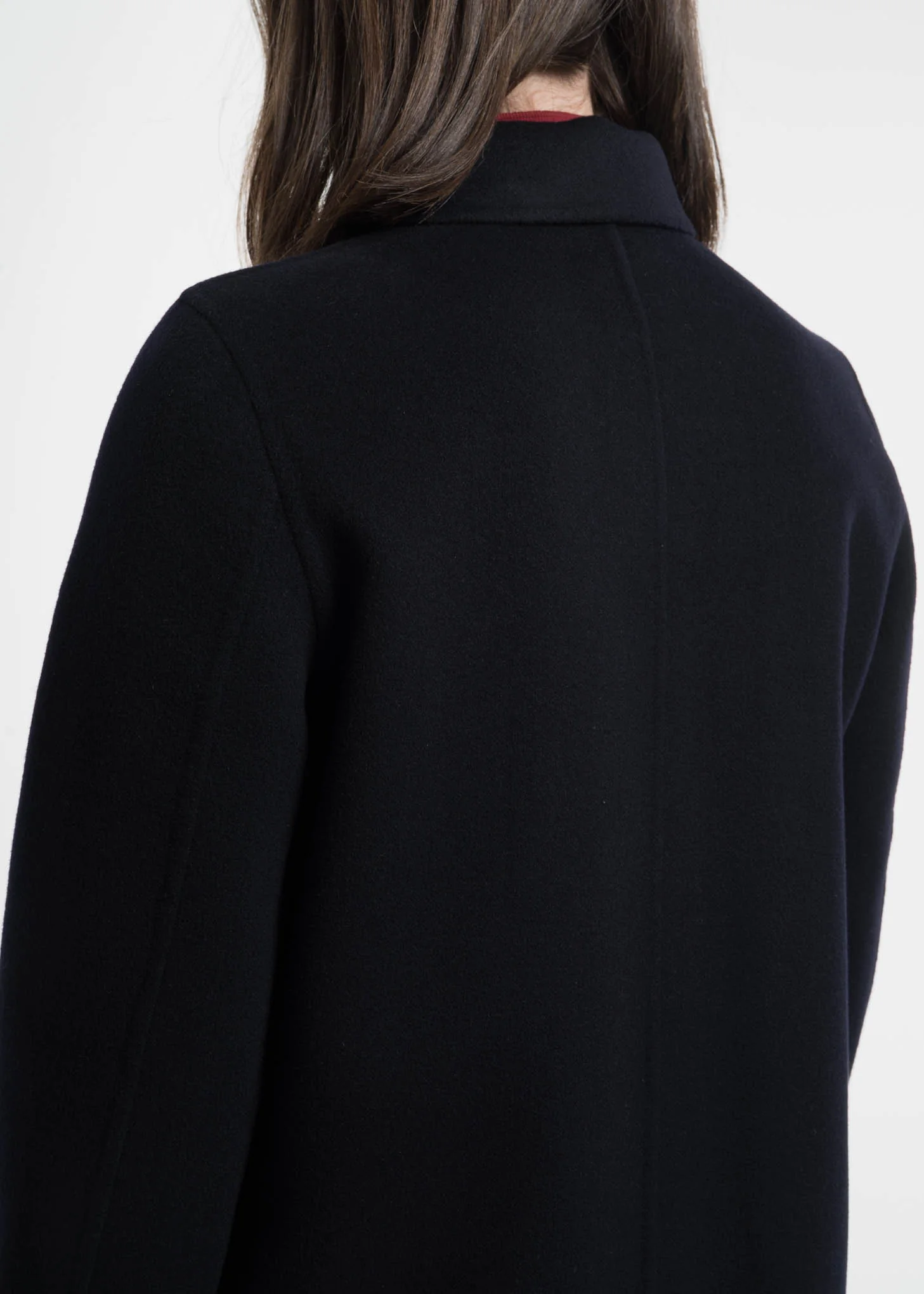 Navy Cashmere Wool Blend Maelis Coat - Image 5
