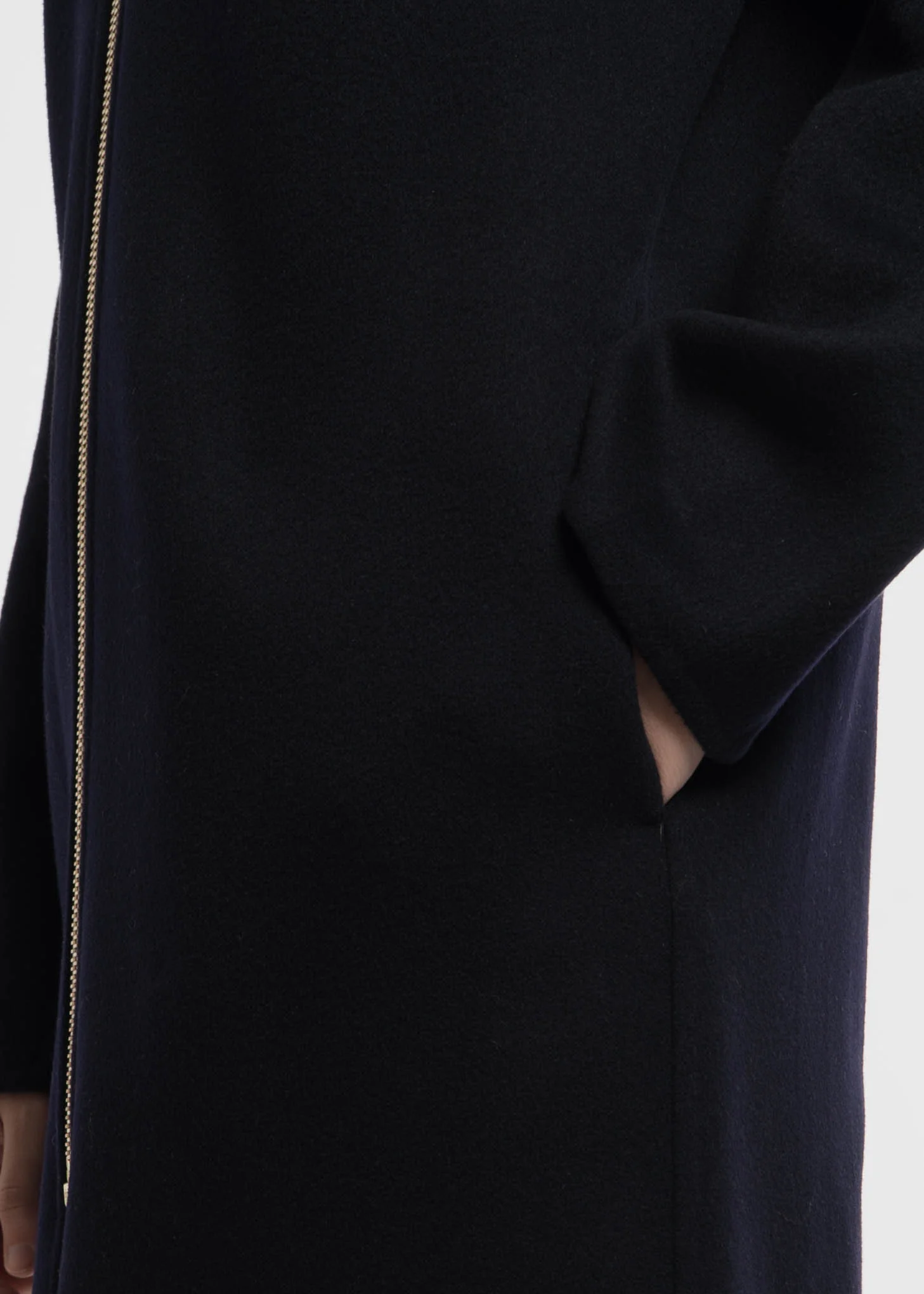Navy Cashmere Wool Blend Maelis Coat - Image 6