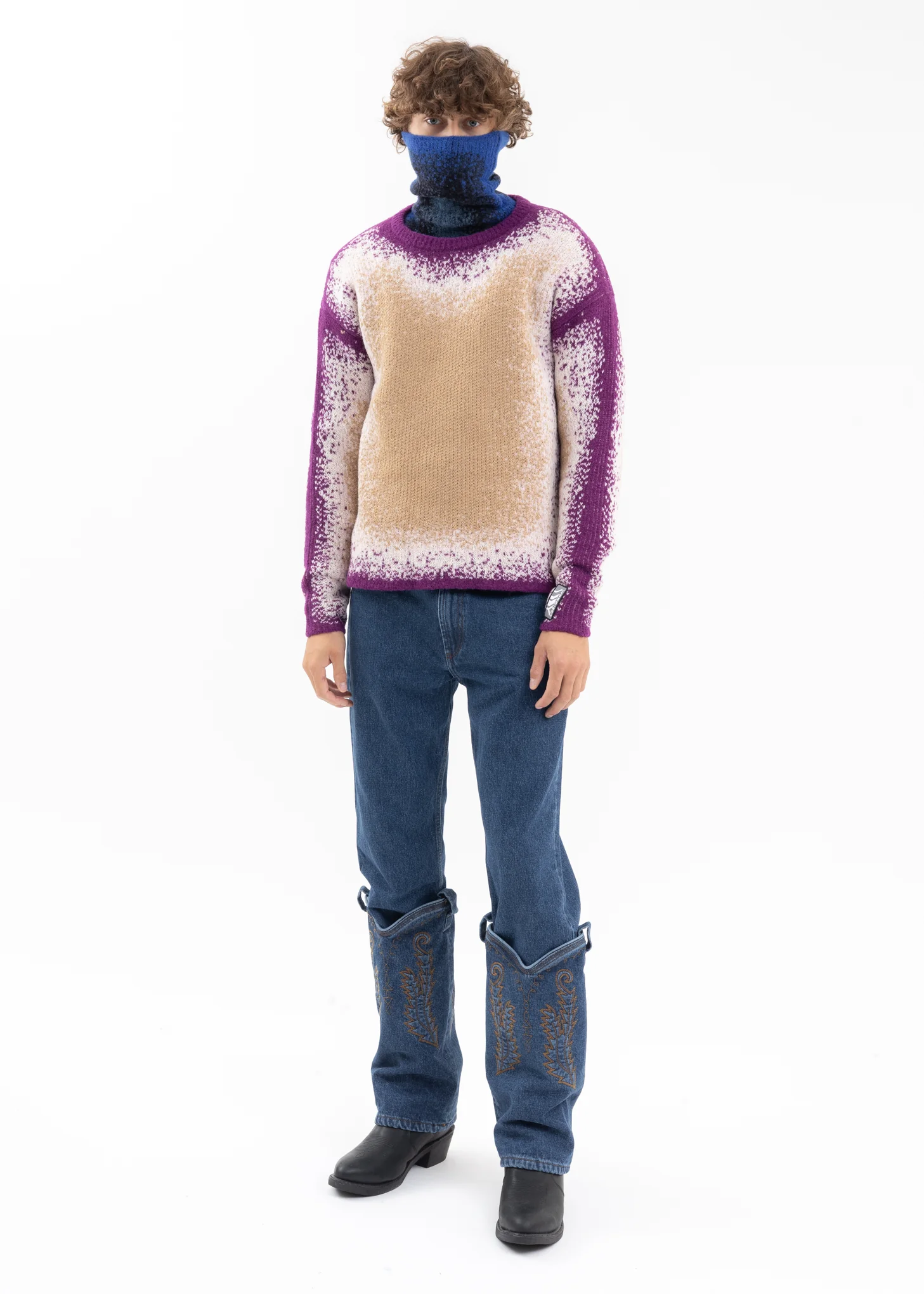 NAVY CLASSIC COWBOY CUFF JEANS - Image 7