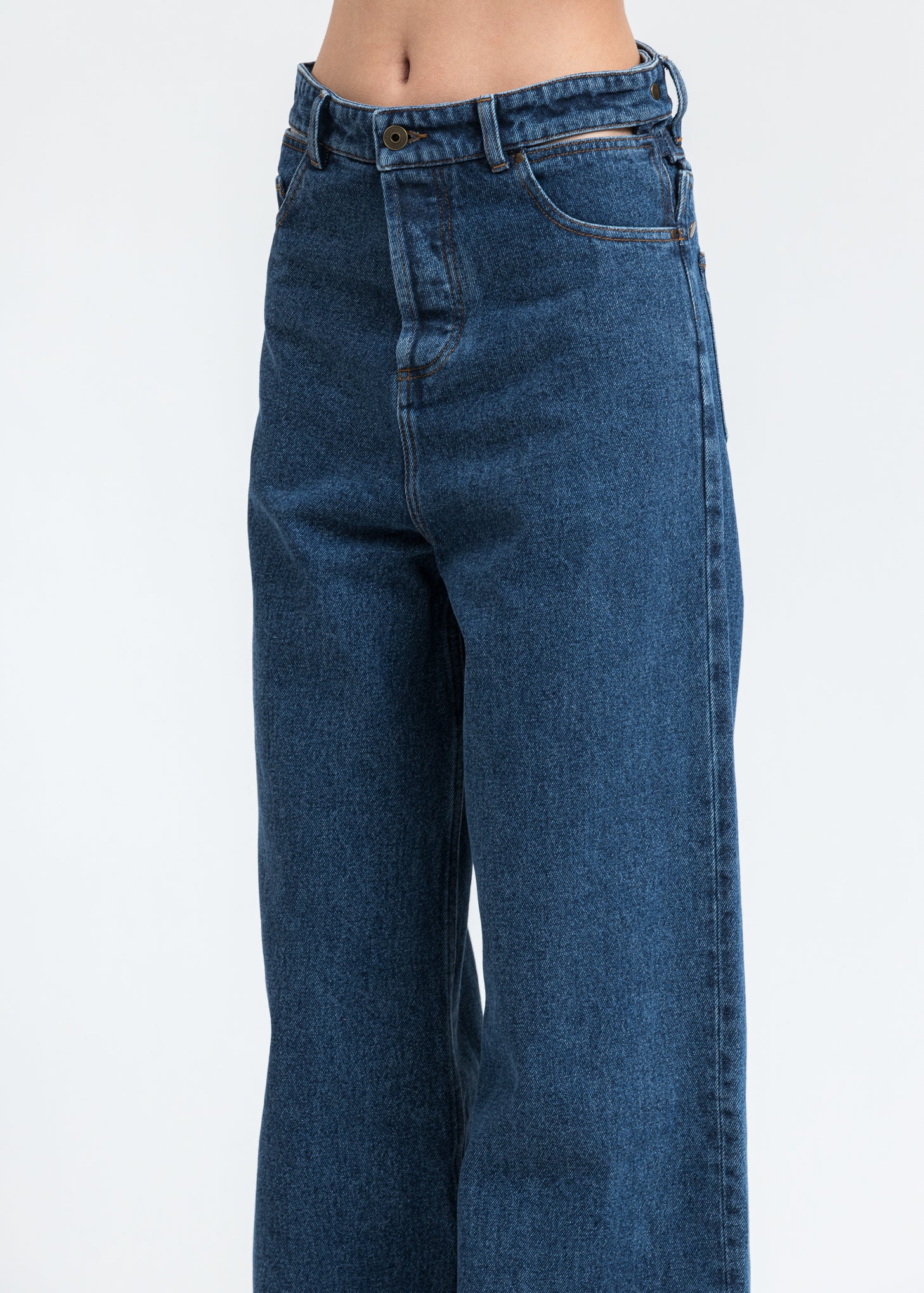 Blue Classic Peep Show Jeans - Image 5