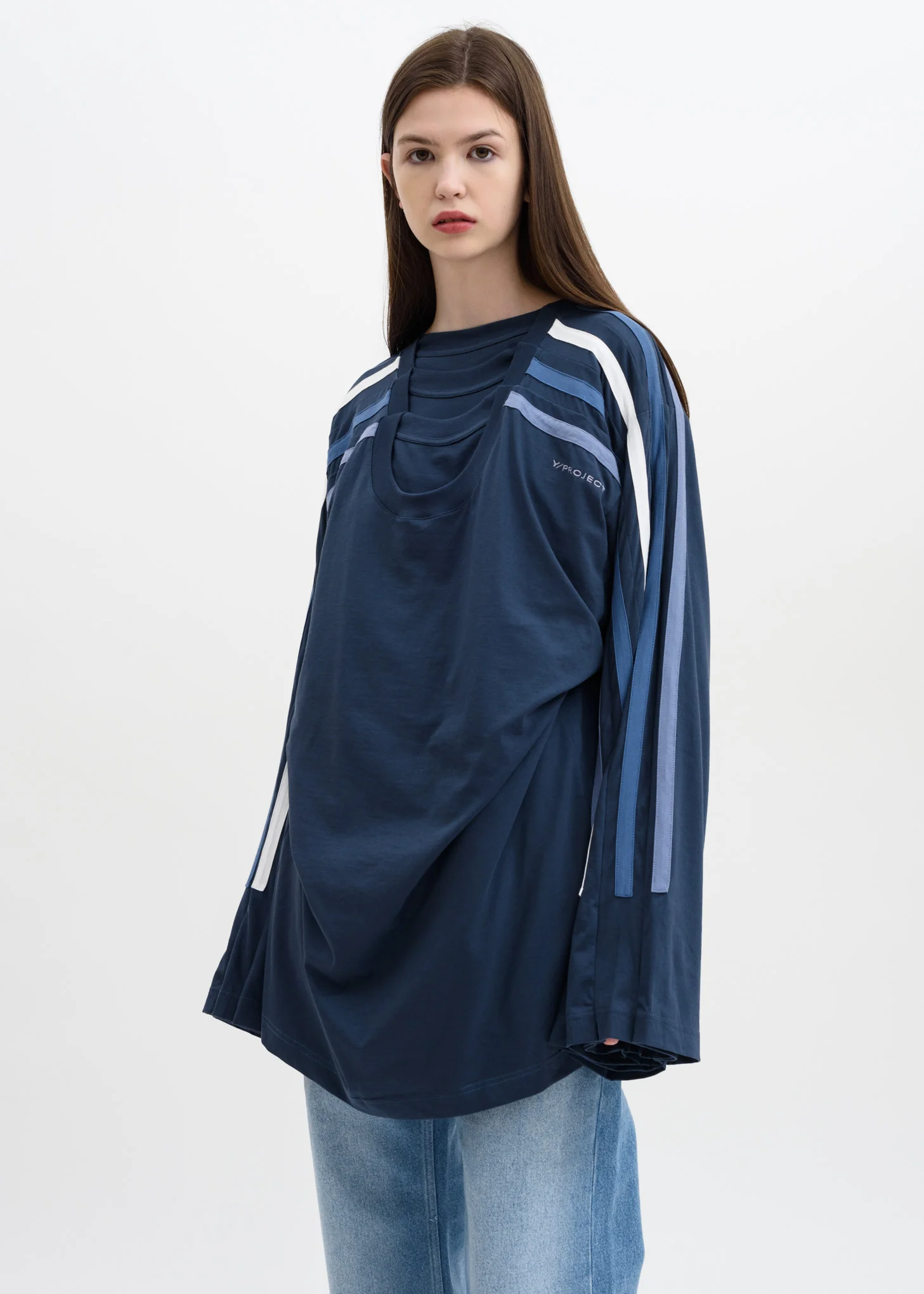 Navy Five Layer Sweatshirt - Image 3