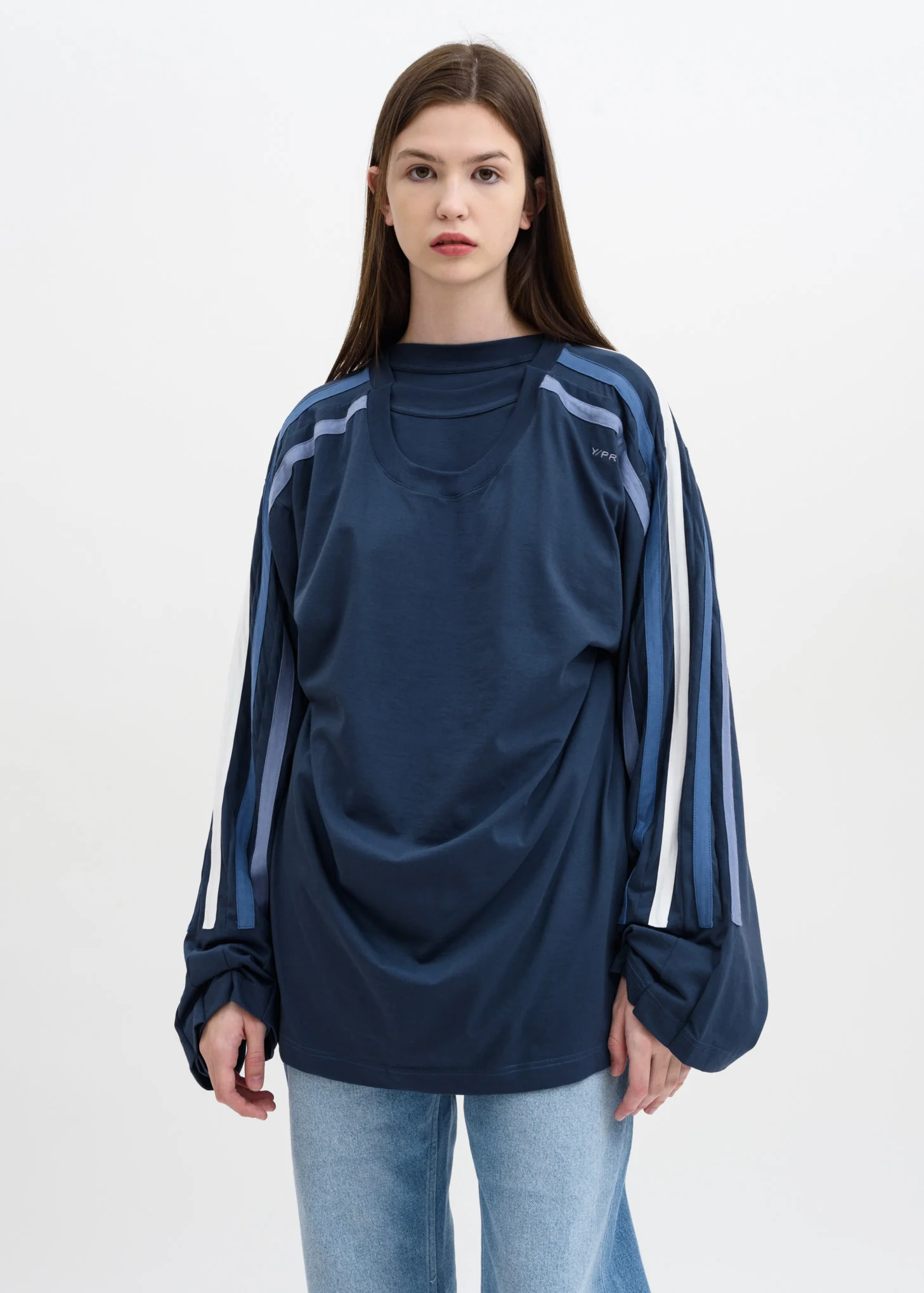 Navy Five Layer Sweatshirt - Image 4