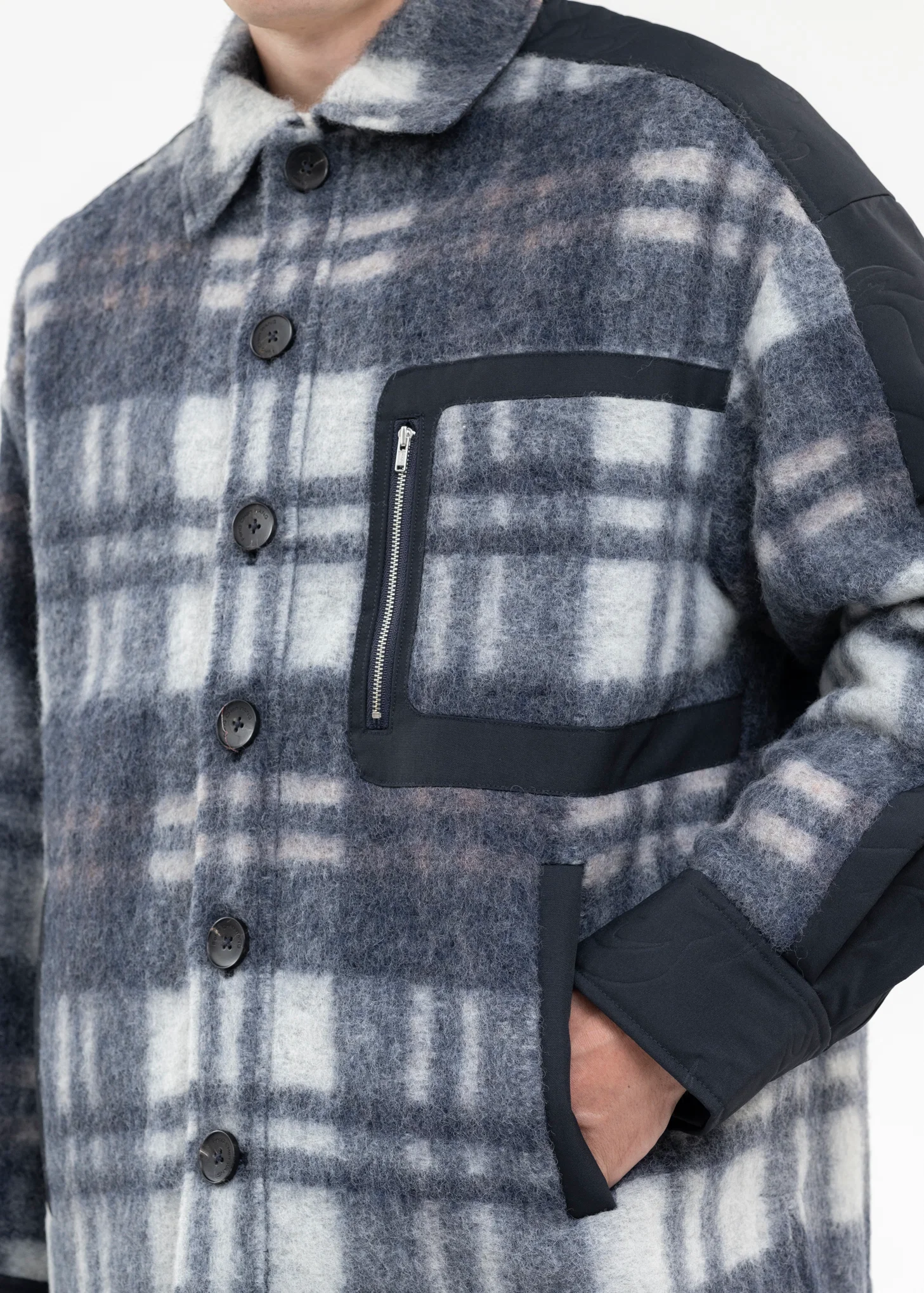 NAVY FLANNEL SHIRT WITH QUILT PHOENIX - Image 4