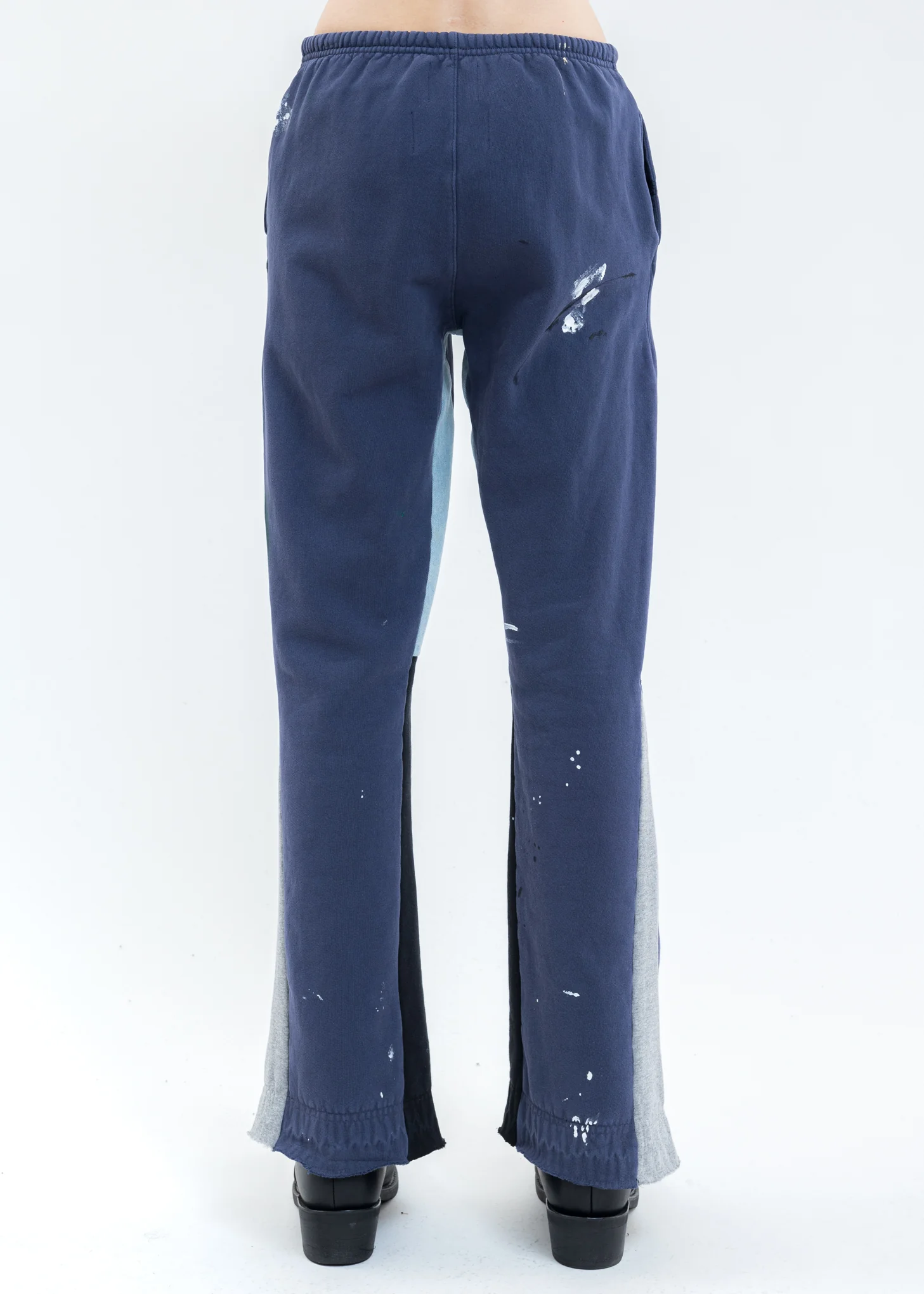 Navy GD Flares PAINTED Sweater Pants - Image 3