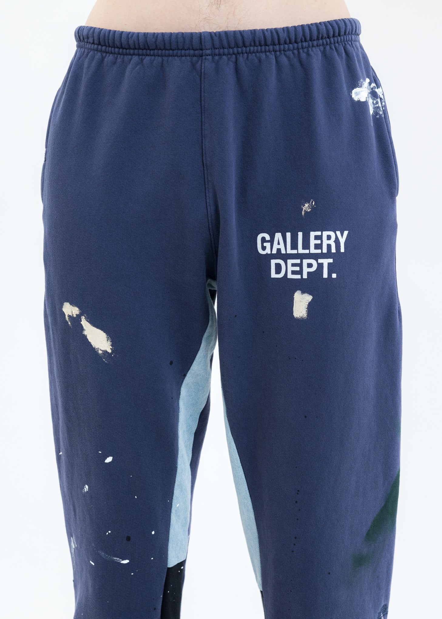 Navy GD Flares PAINTED Sweater Pants - Image 5