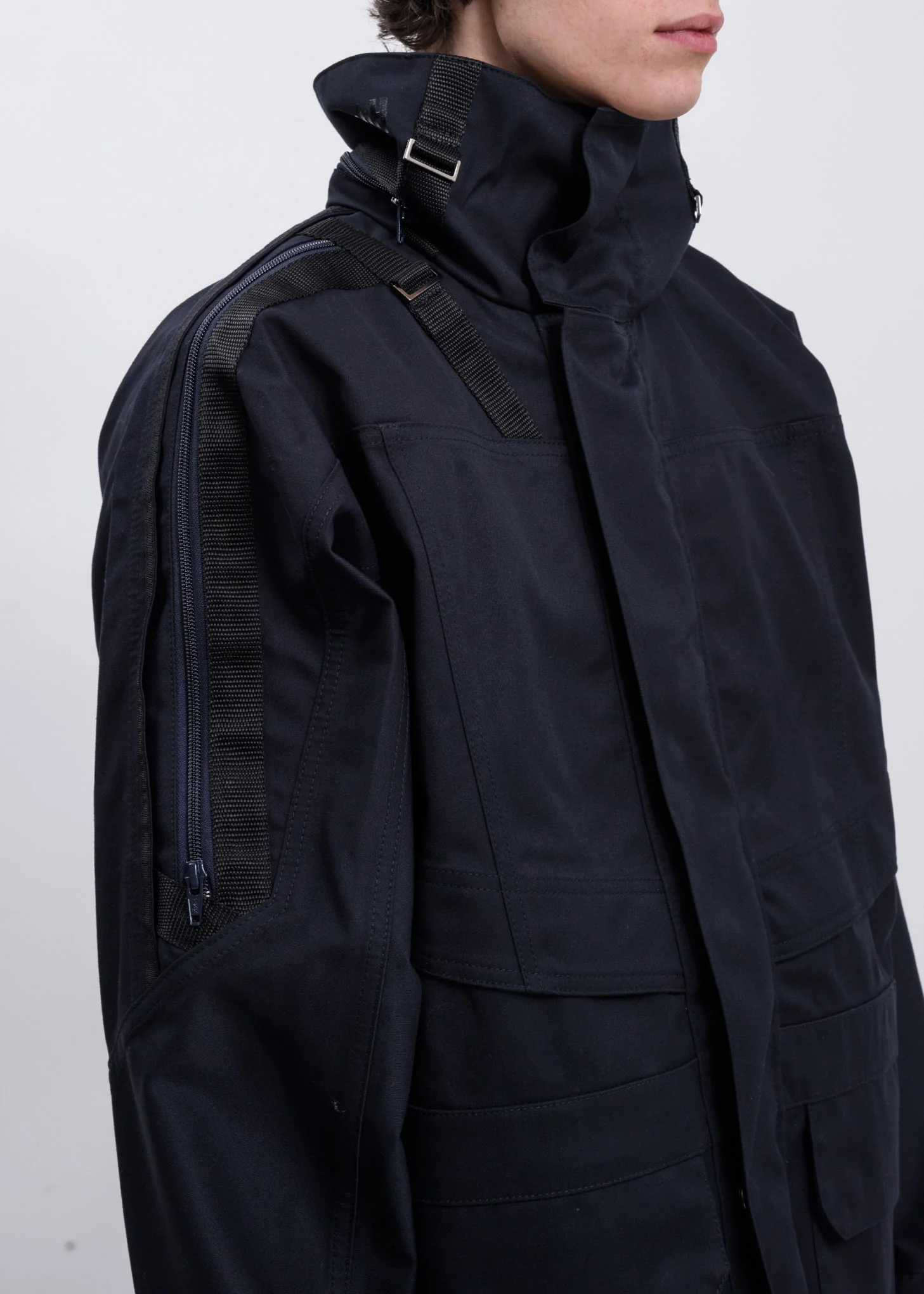 Navy Jeenu Water Proof Rain Jacket - Image 5