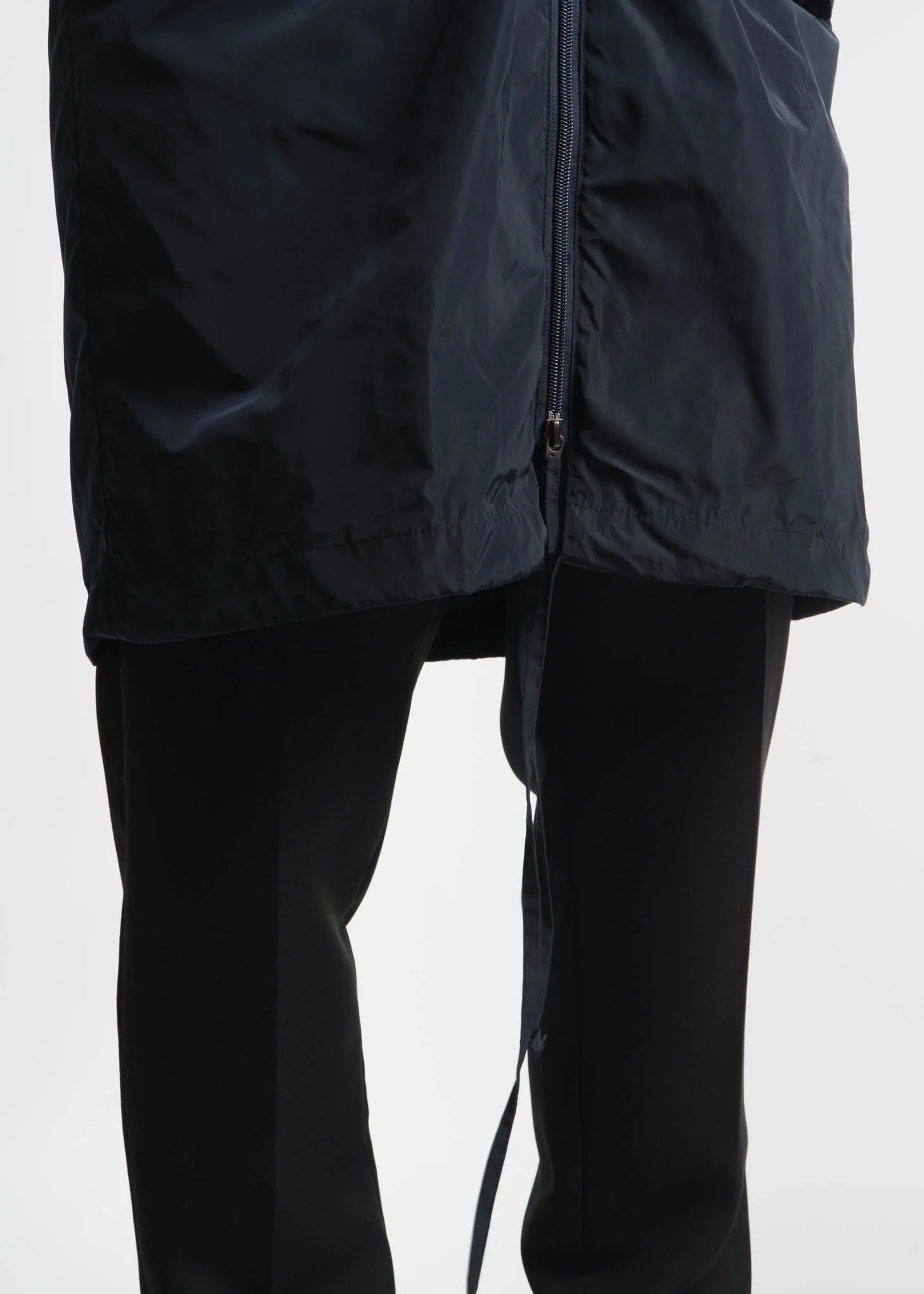 Navy Memory Tech Long Hooded Windbreaker - Image 7