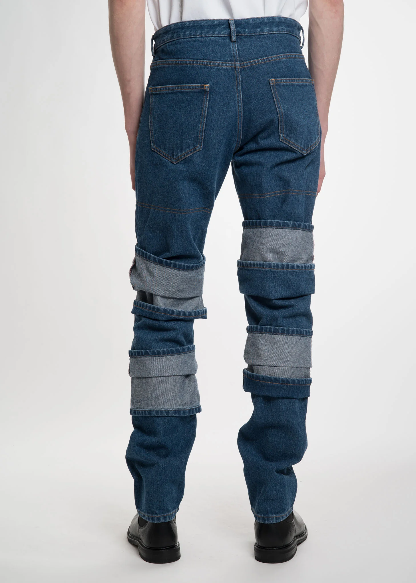 Navy Multi Cuff Jean - Image 2