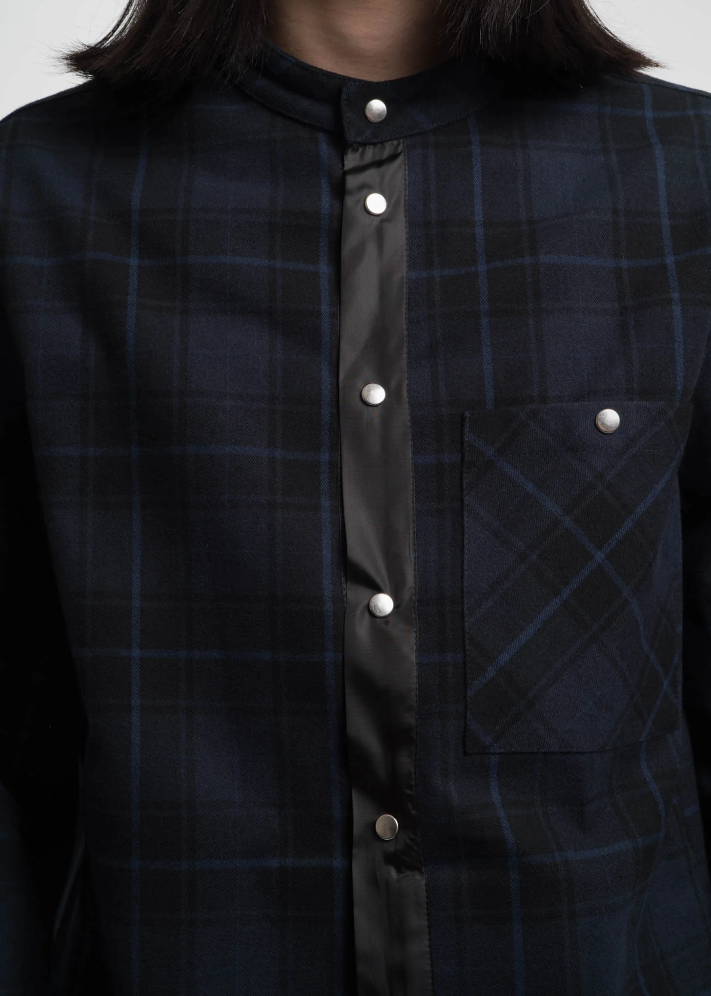 Navy Ouray Plaid Shirt Jacket - Image 4