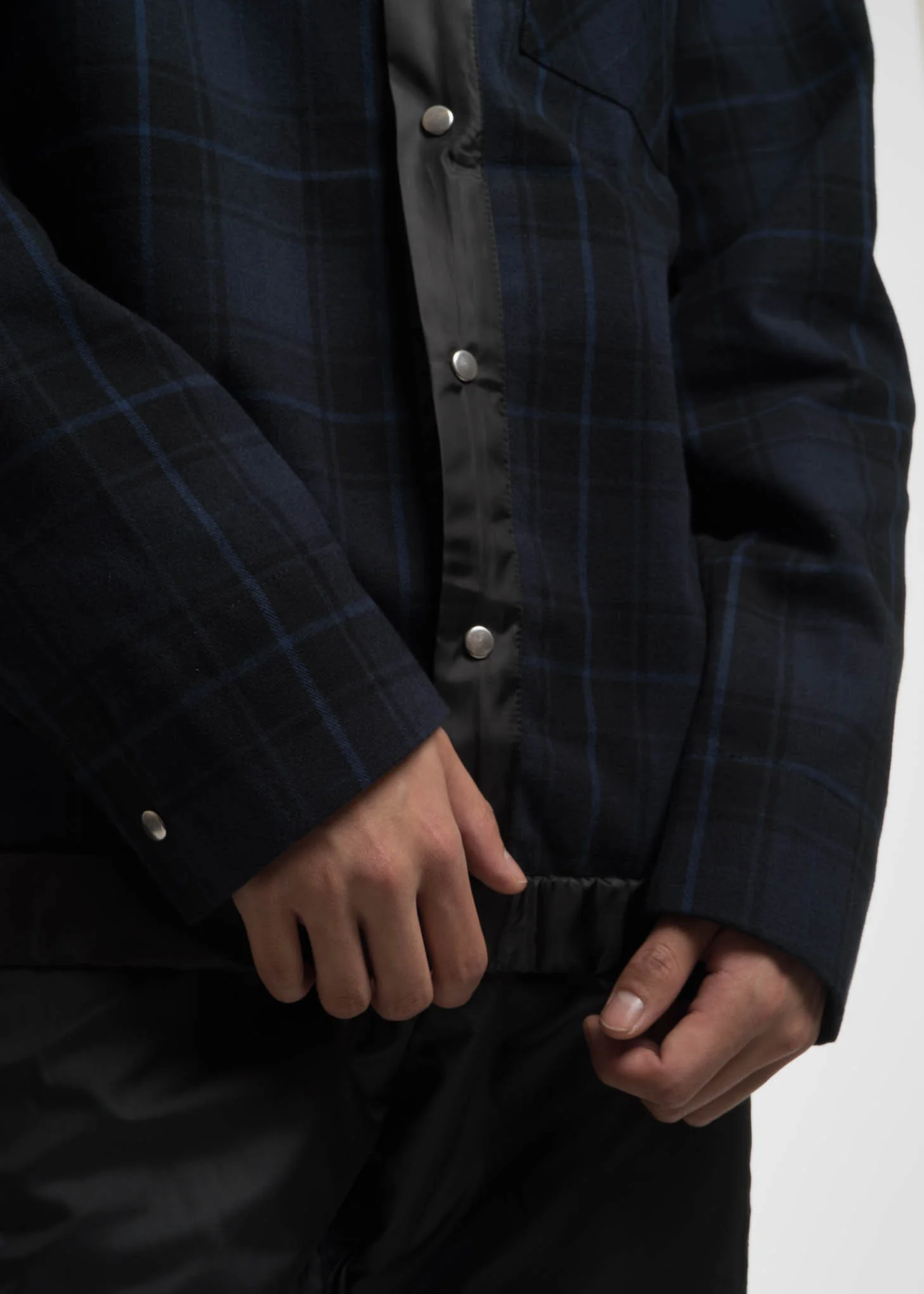 Navy Ouray Plaid Shirt Jacket - Image 5