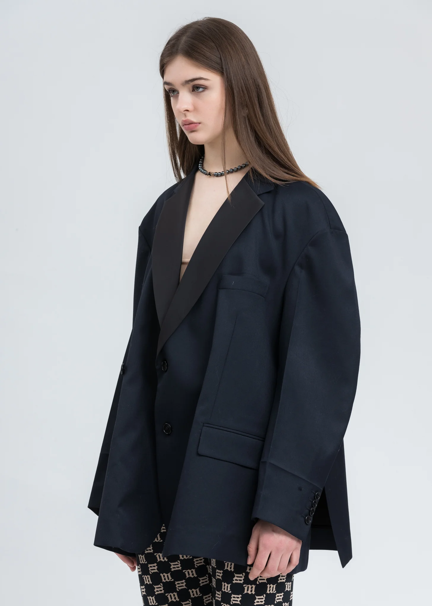 Navy Oversized Blazer - Image 2
