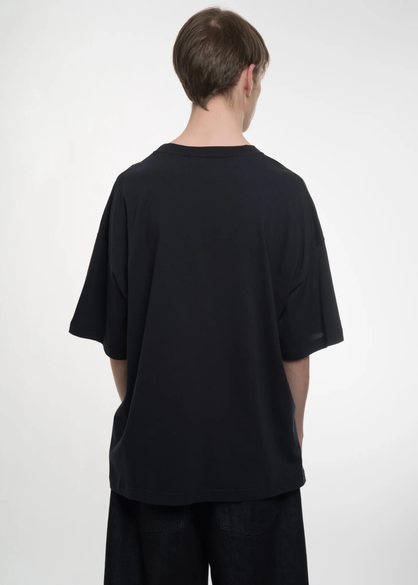 Navy Oversized Tally T-Shirt - Image 2