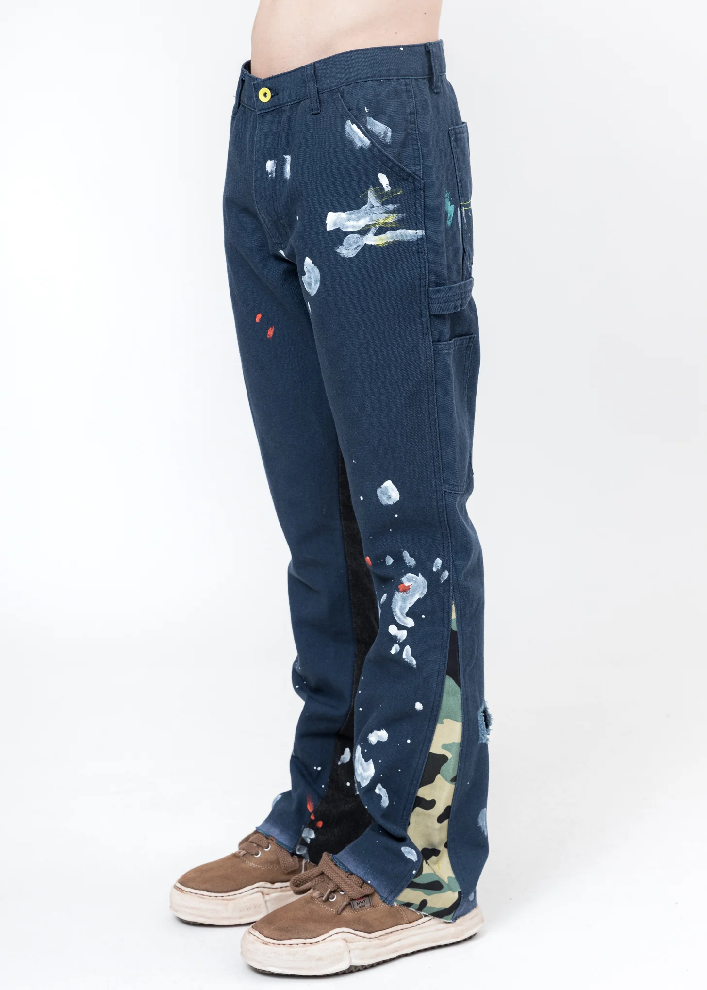 Navy Patchwork Jeans
