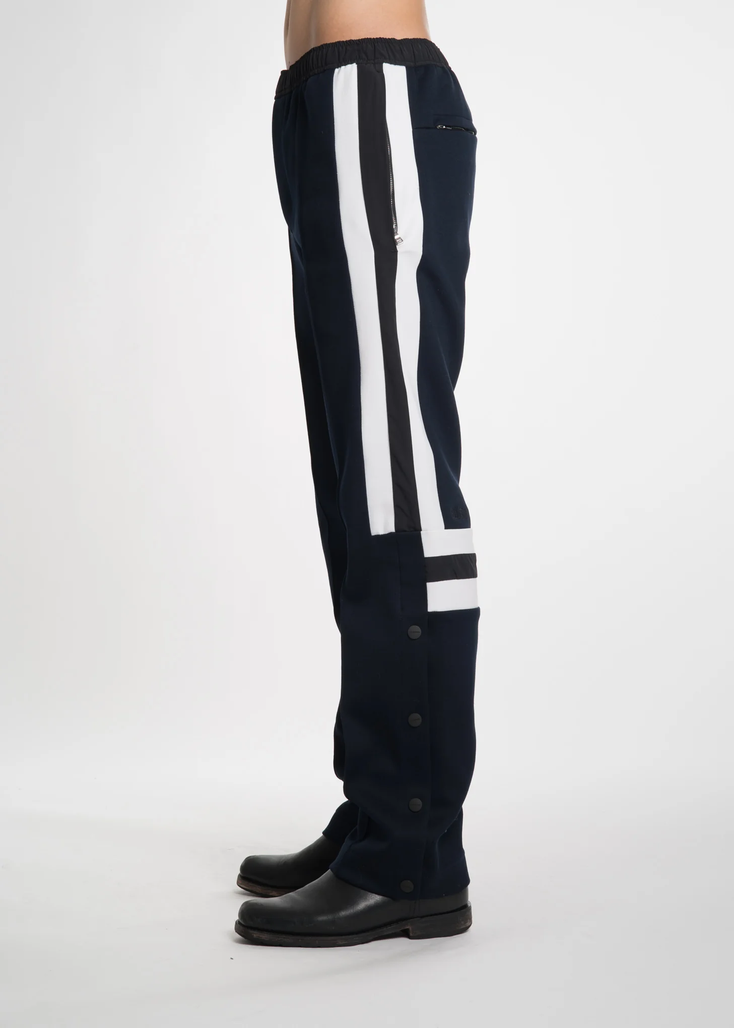 Navy Pierced Jogger