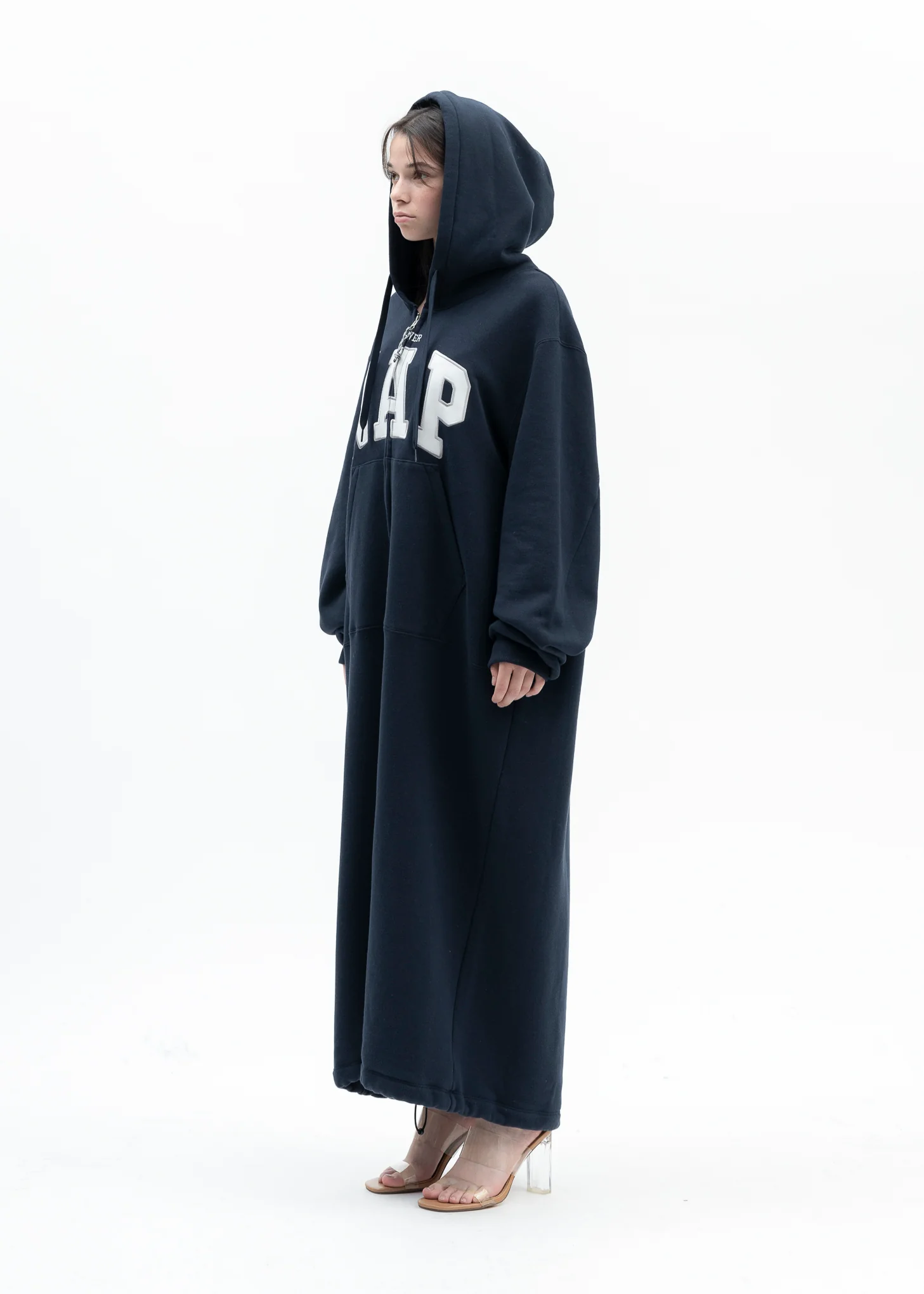 NAVY POWER NAP HOODIE - Image 2