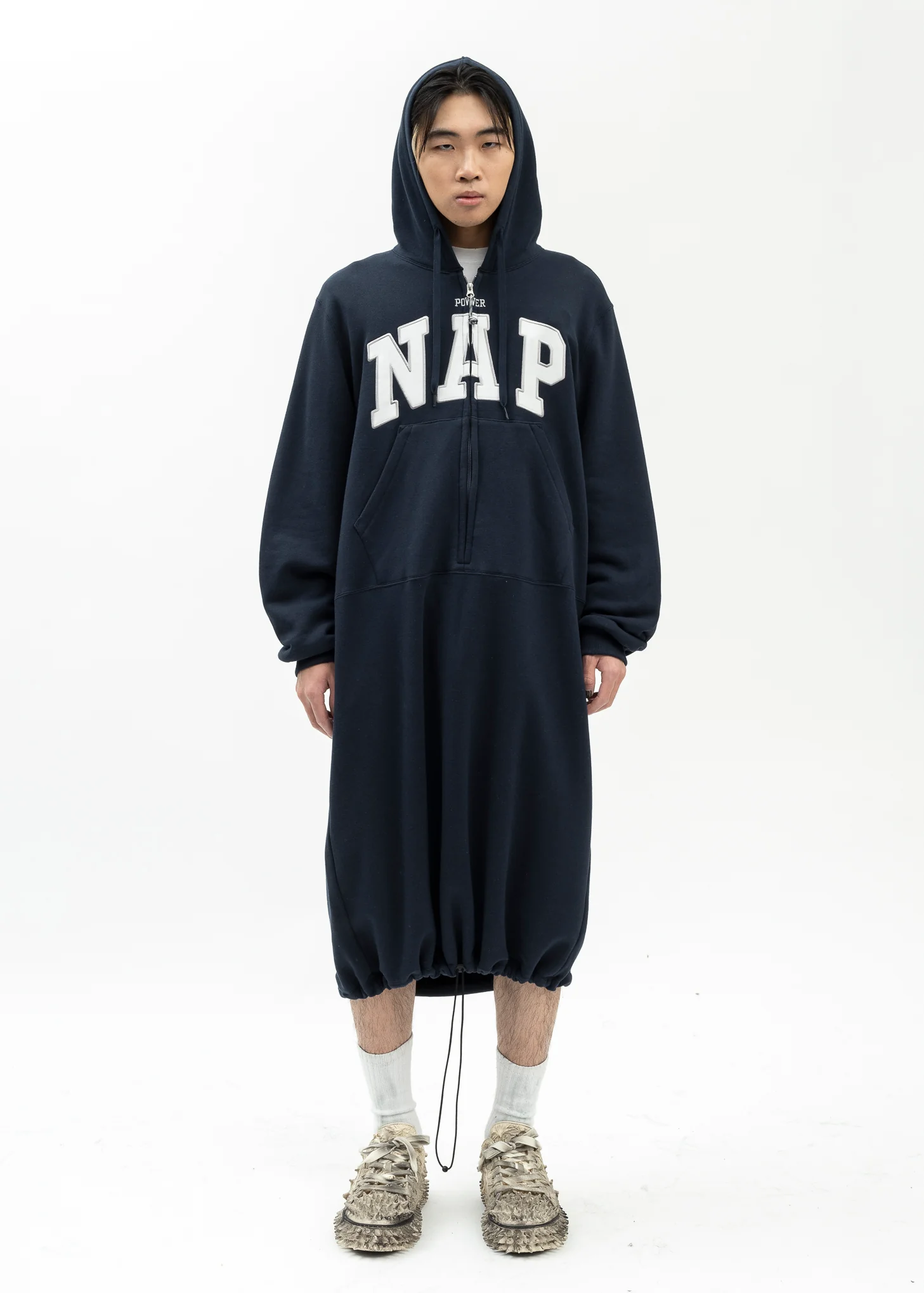NAVY POWER NAP HOODIE