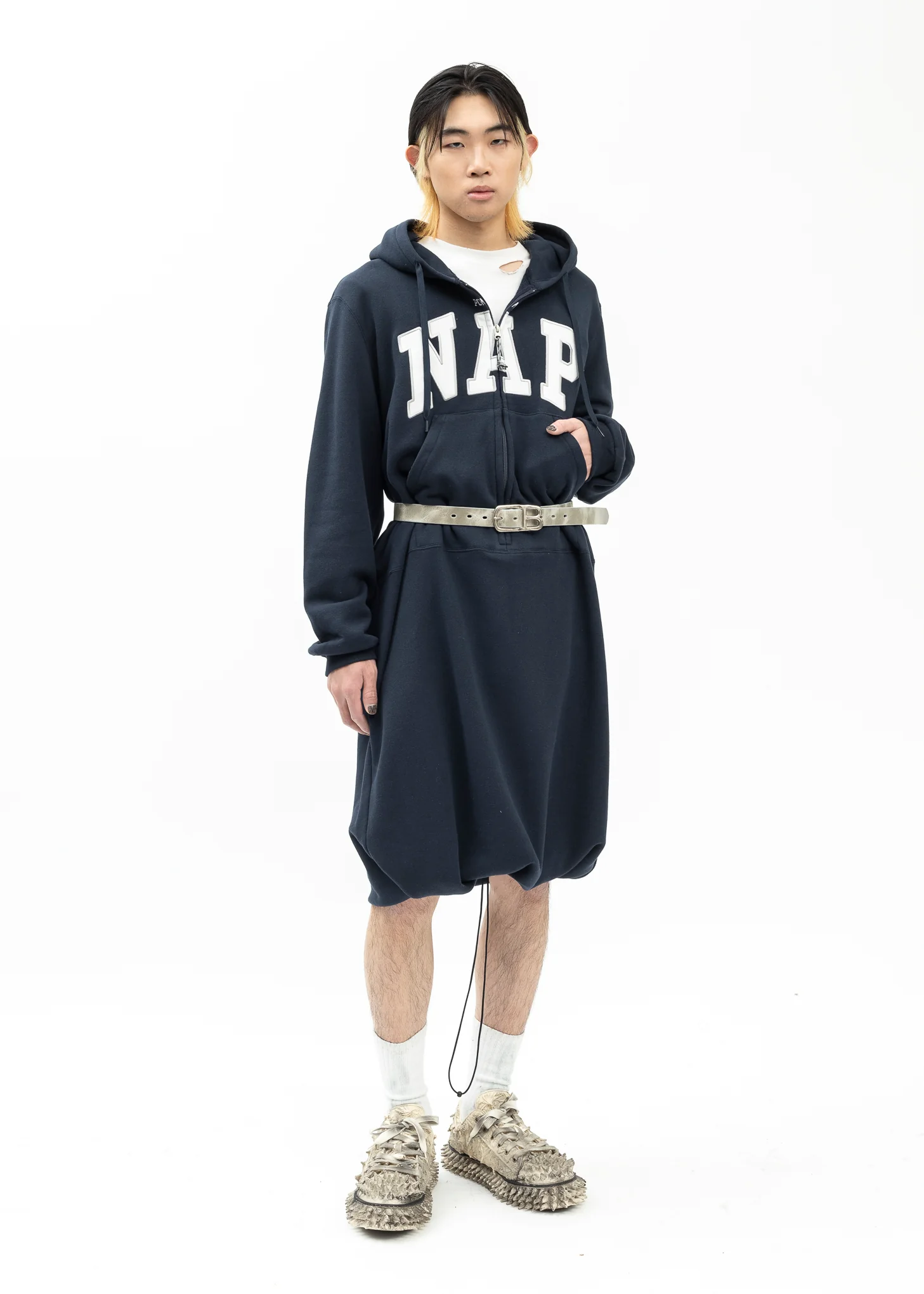 NAVY POWER NAP HOODIE - Image 7