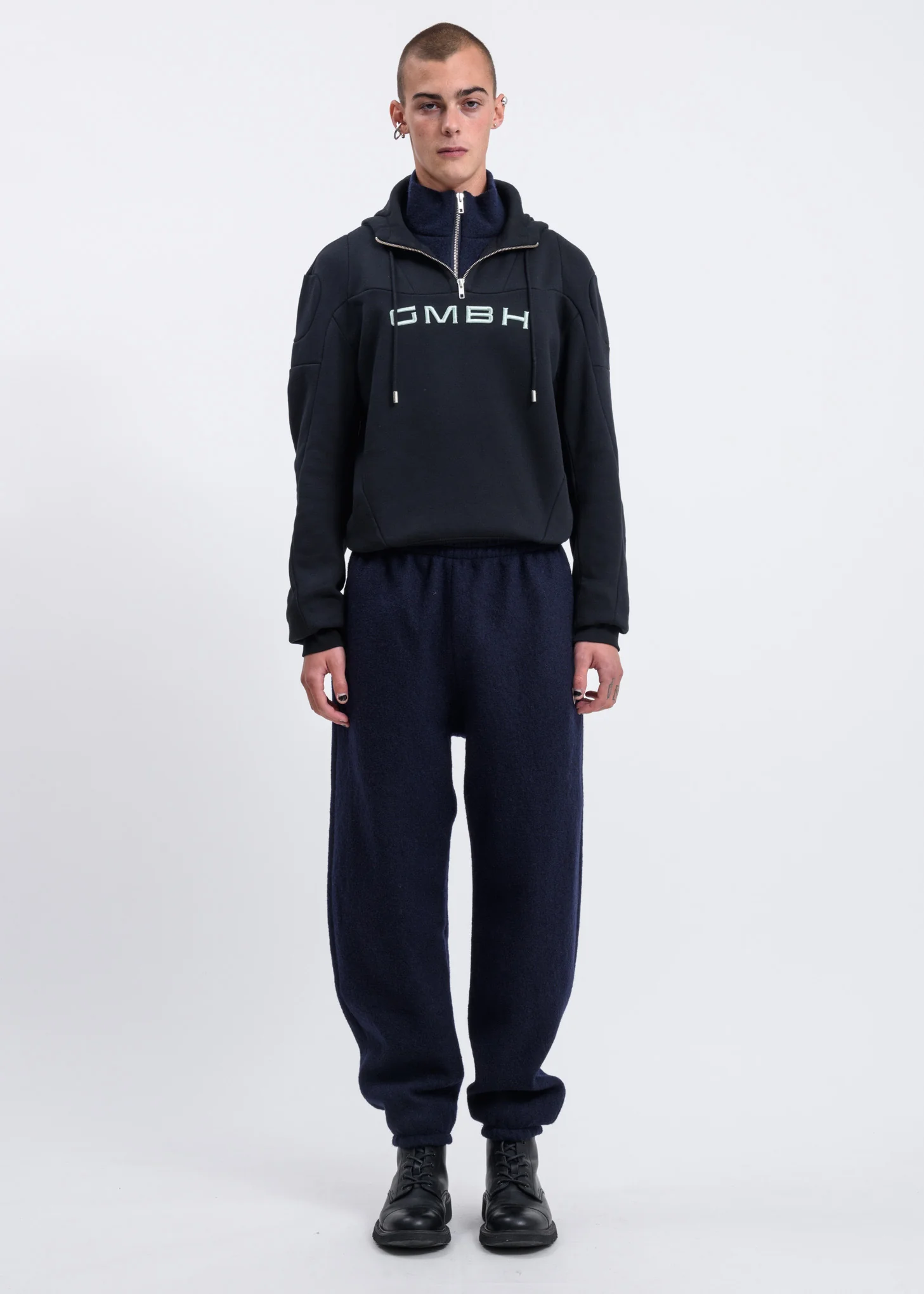 Navy Stein Jogging Trouser w/ Shield Logo - Image 4