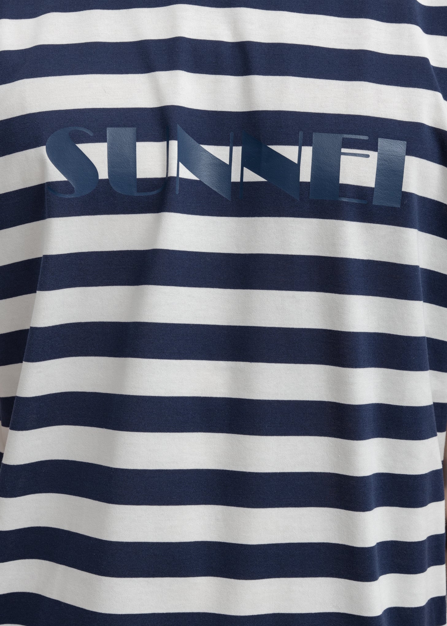Navy Stripes Logo T-Shirt - Image 2