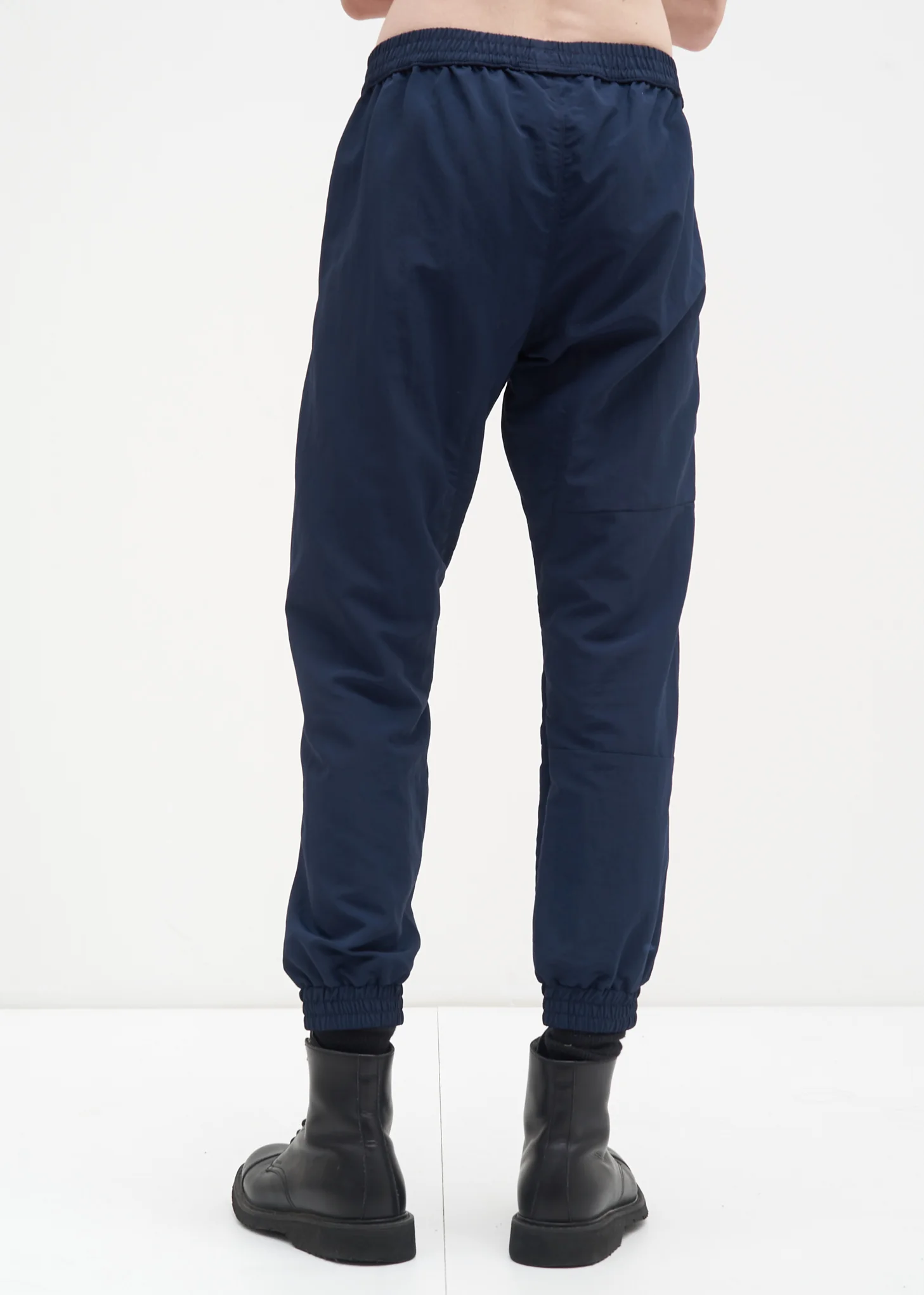 Navy Nylon Track Pant - Image 3