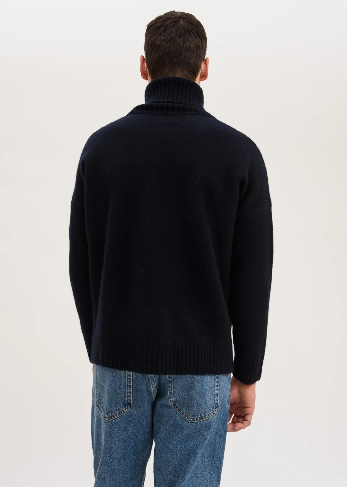 Navy Windy Knit Turtleneck - Image 3