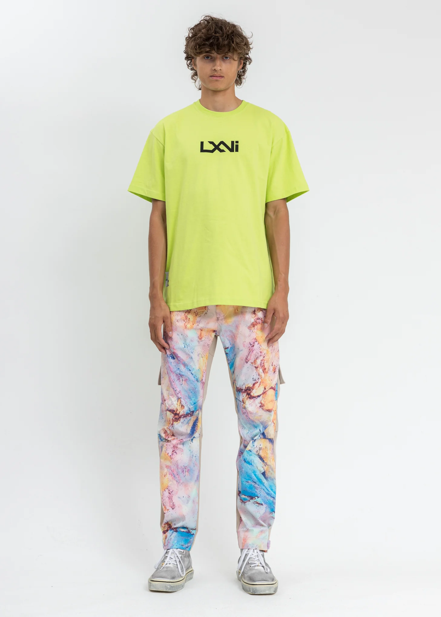 Neon Green LXVI Logo T-Shirt - Image 4