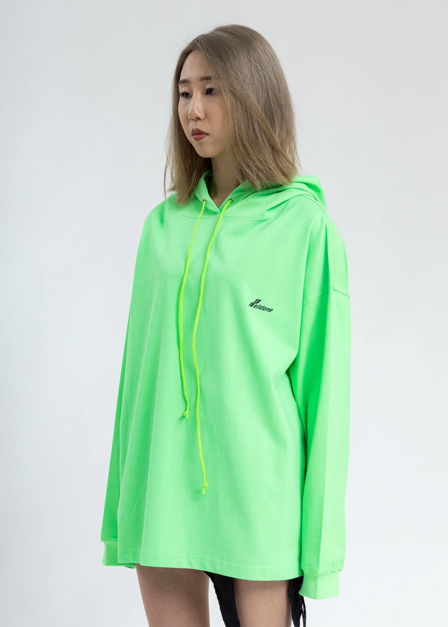 Neon Green WD Hoodie - Image 3