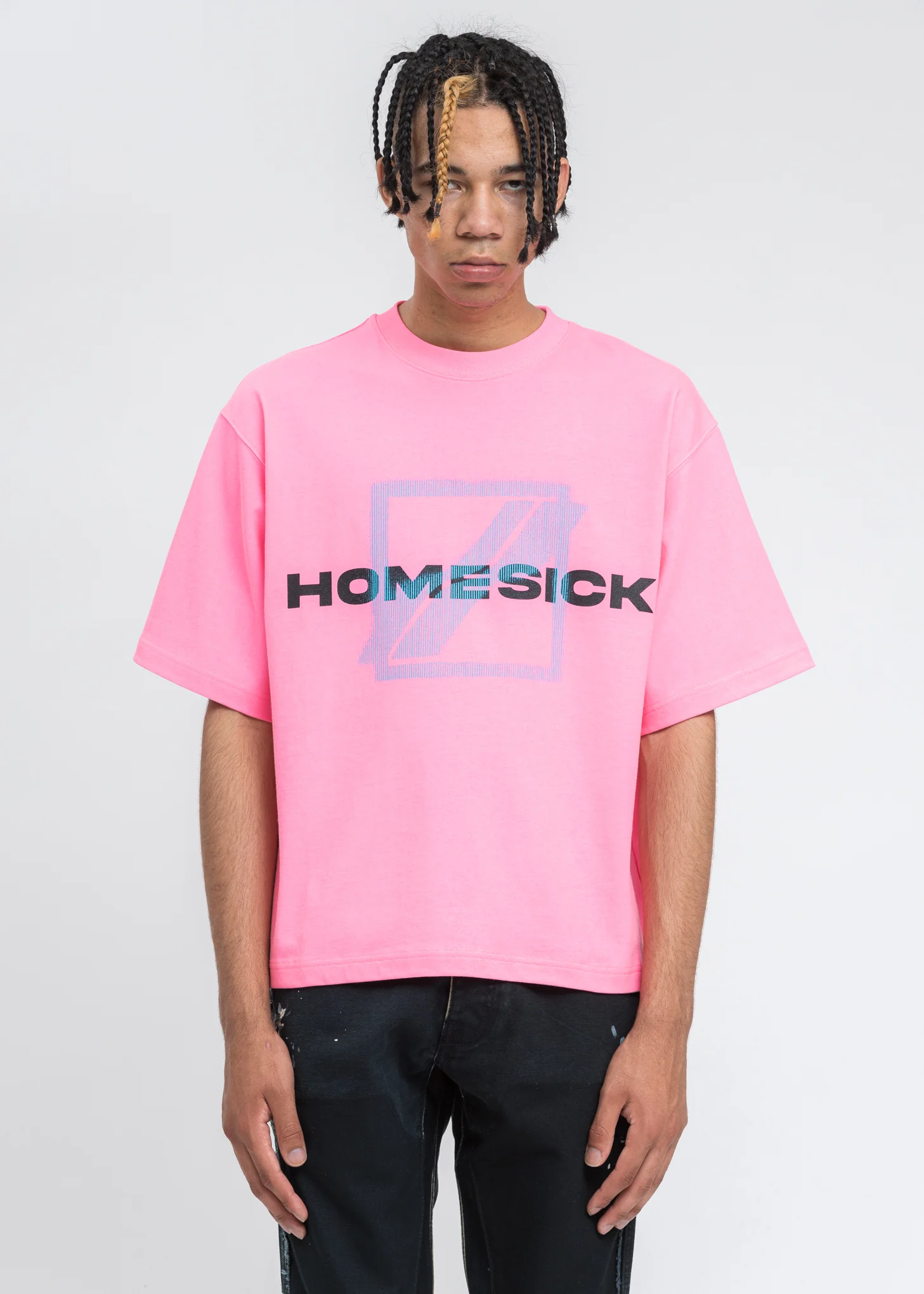 Neon Pink HOMESICK Logo T-Shirt