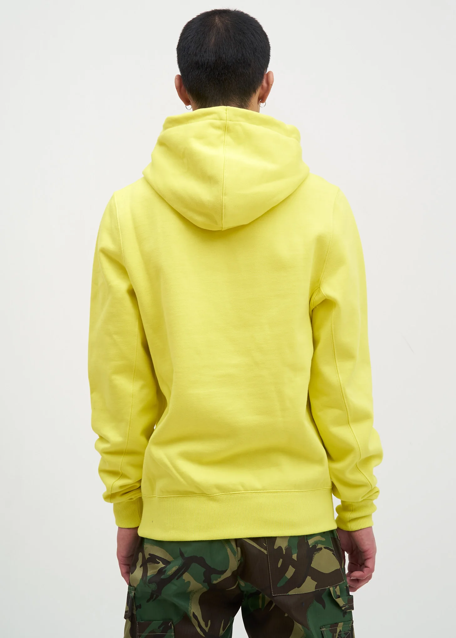 Neon Yellow Embroidery "C" Hoodie - Image 3