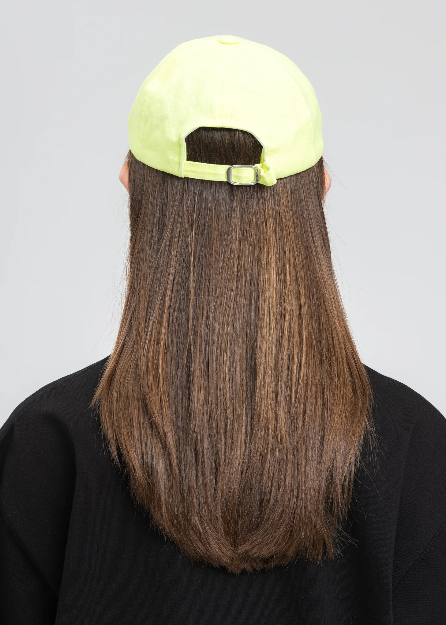 Neon Yellow New WE11DONE Logo Cap - Image 2