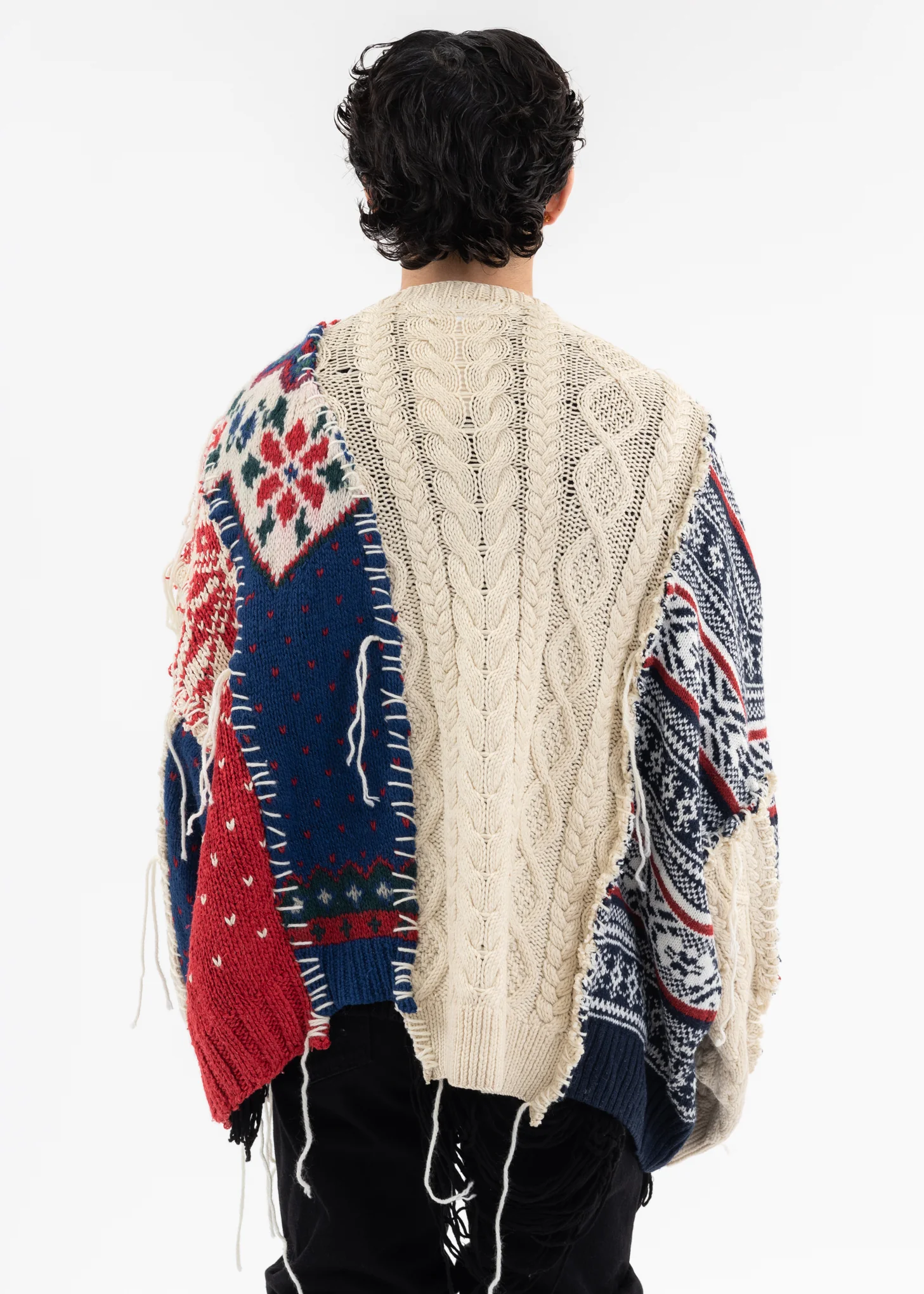 Nordic Collage Knit Cardigan -Style G - Image 2