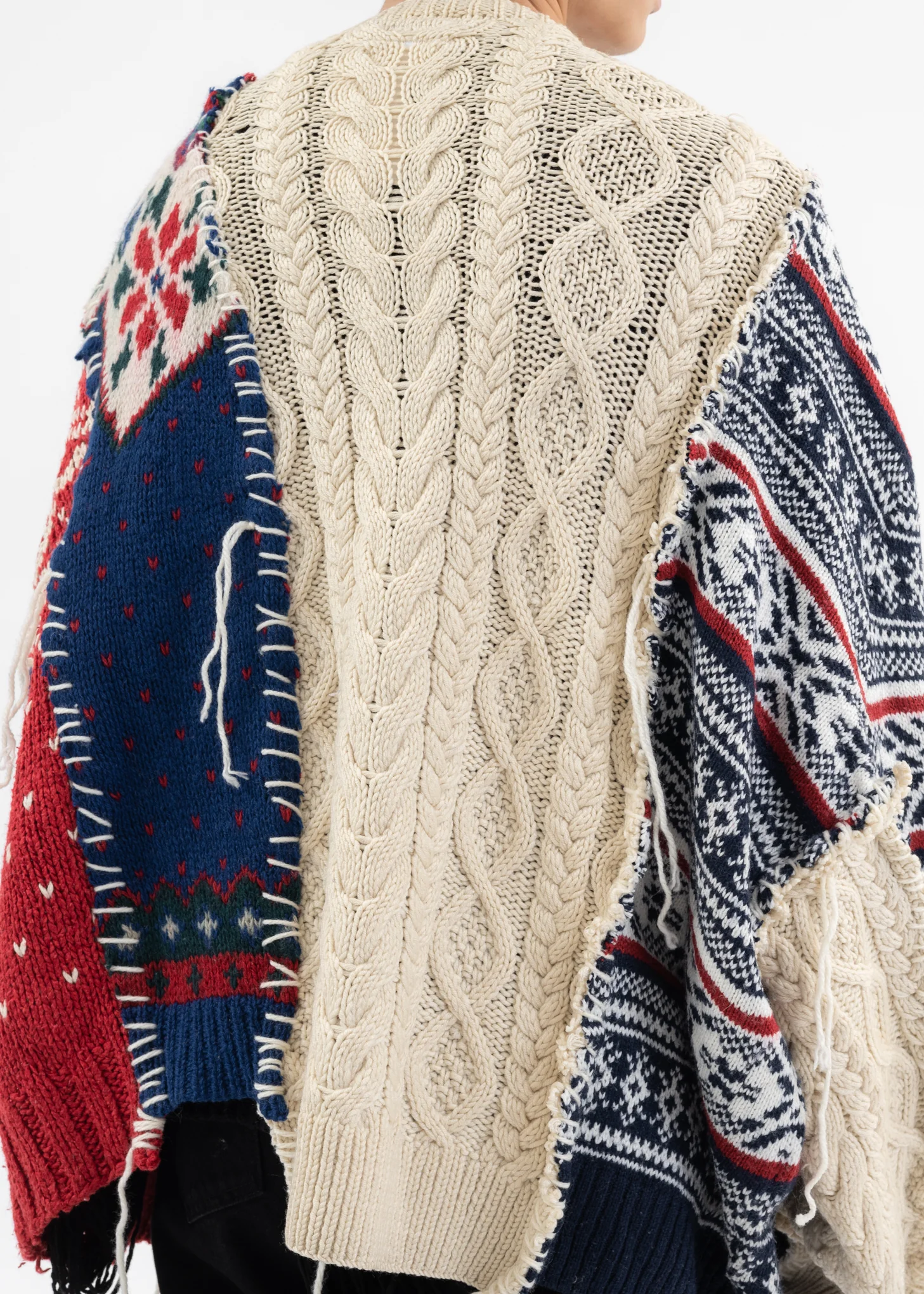 Nordic Collage Knit Cardigan -Style G - Image 4