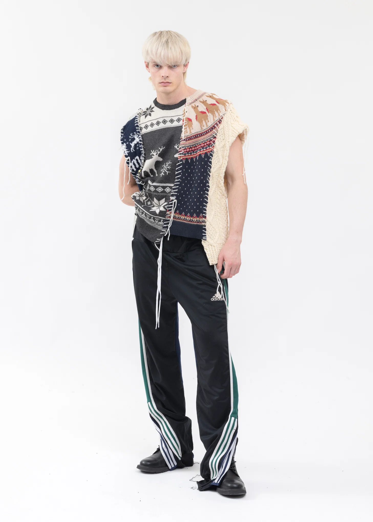 Nordic Collage Knit Vest -Style 1 - Image 5