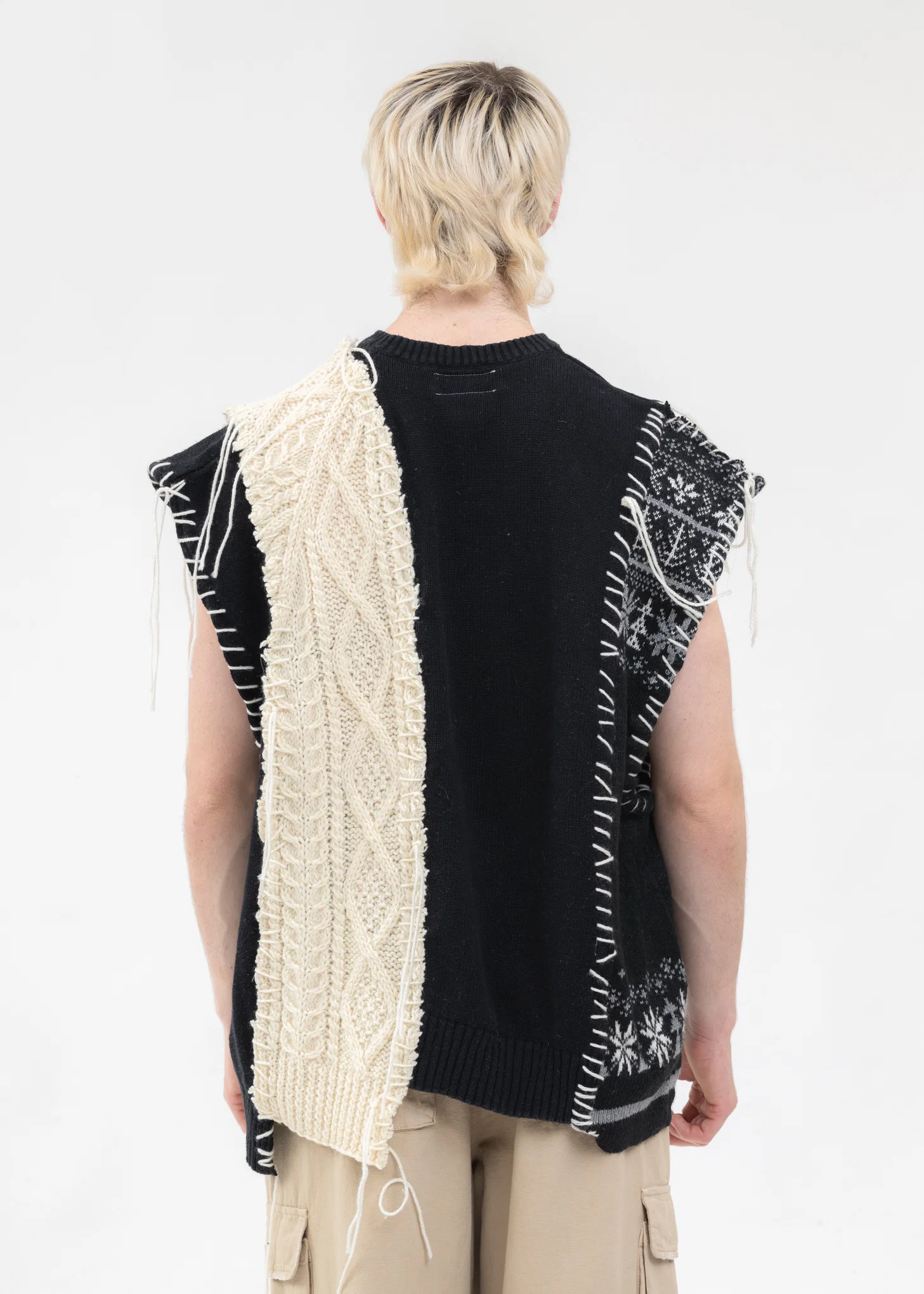 Nordic Collage Knit Vest -Style 2 - Image 3