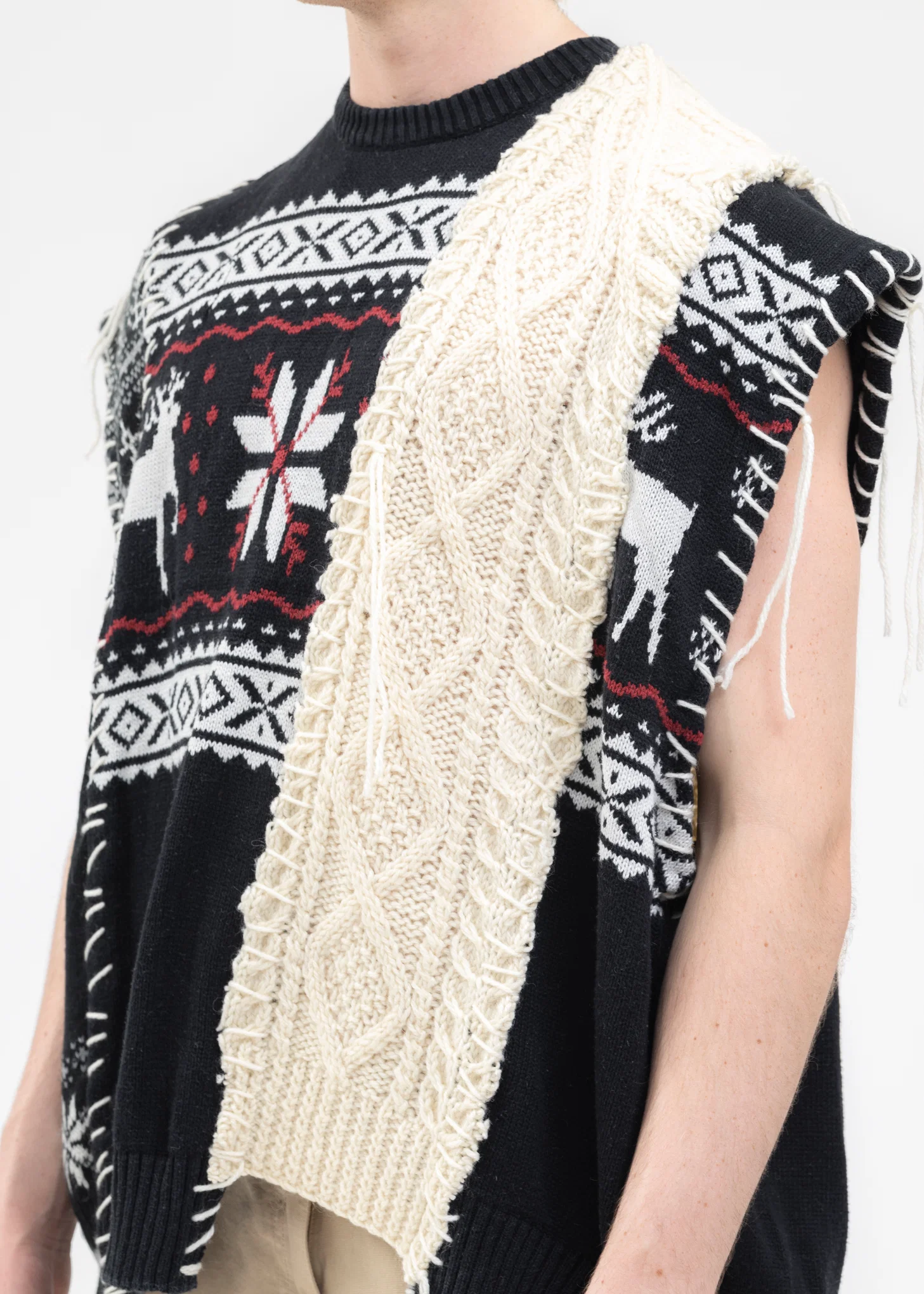 Nordic Collage Knit Vest -Style 2 - Image 4