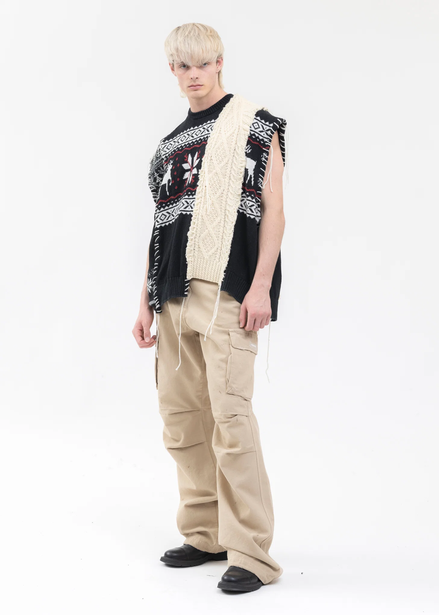 Nordic Collage Knit Vest -Style 2 - Image 5