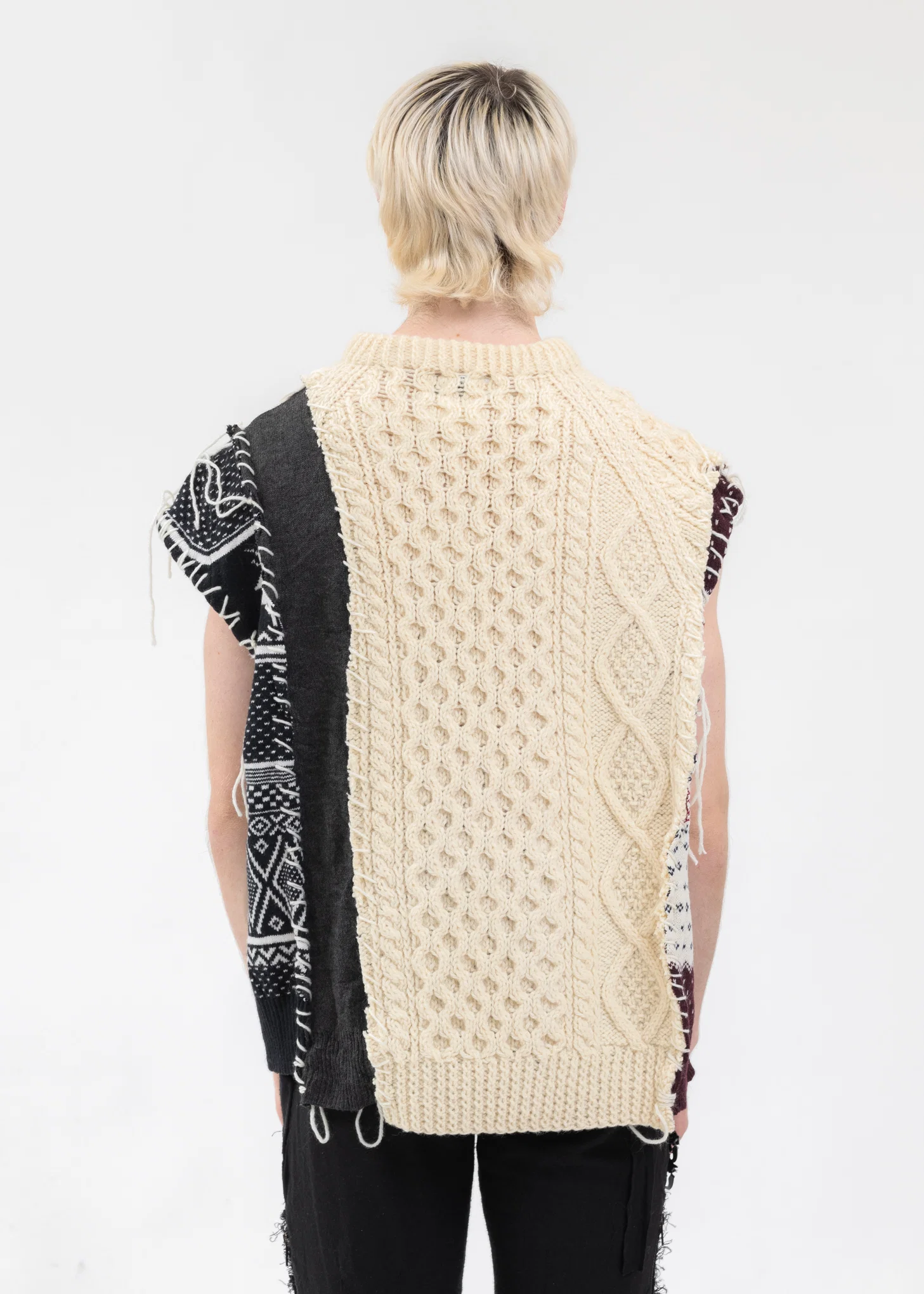 Nordic Collage Knit Vest -Style 4 - Image 2