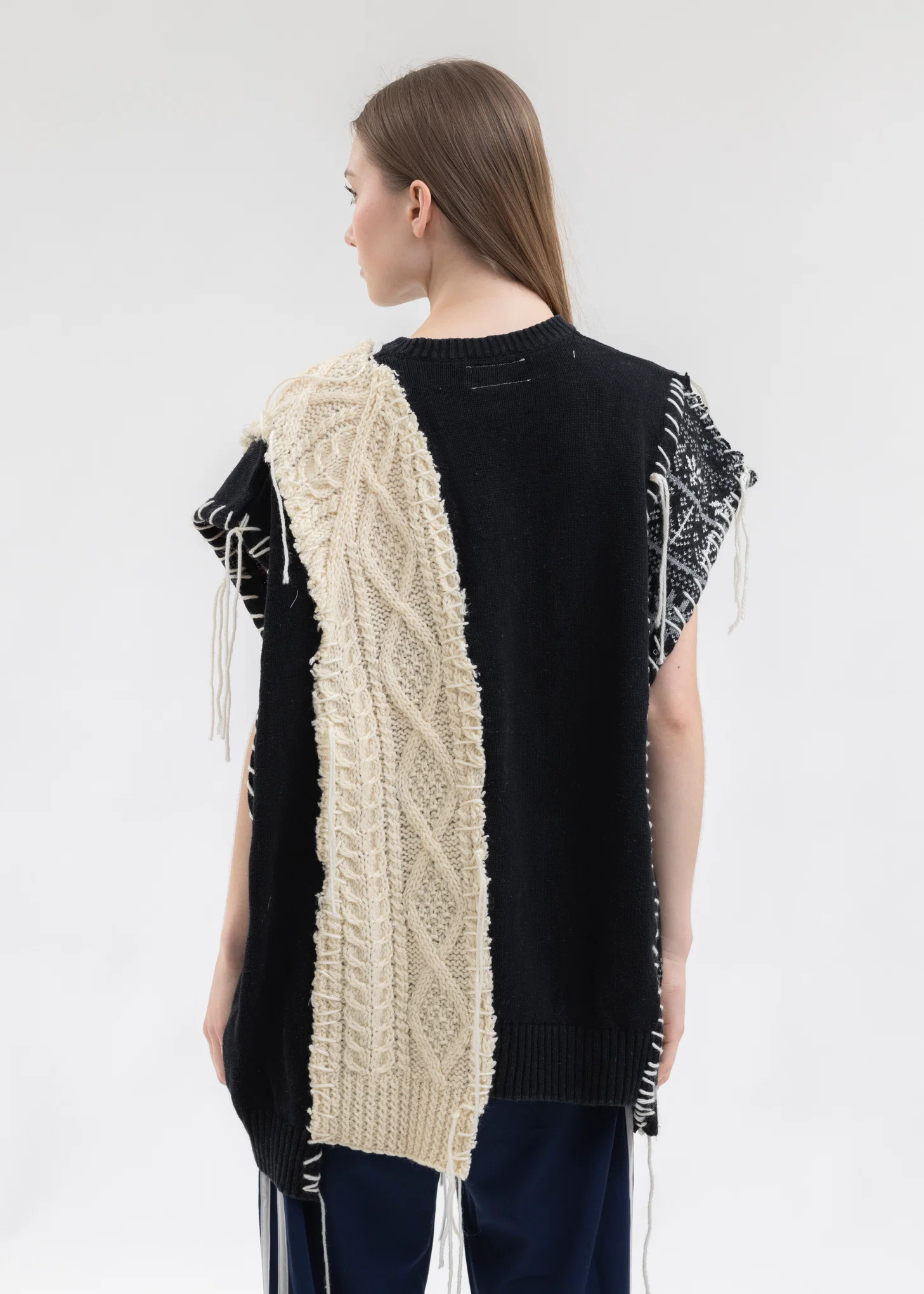 Nordic Collage Knit Vest -Style 2 - Image 2